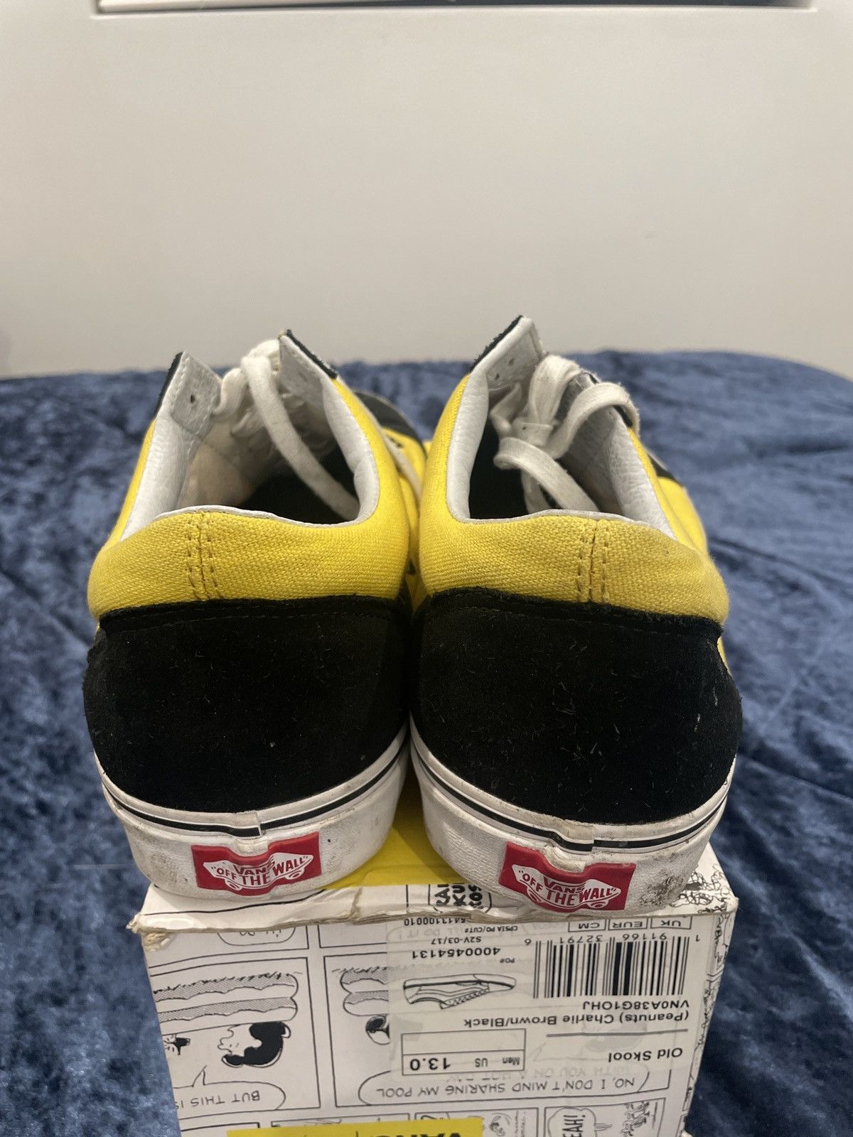 Peanuts × Vans Vans Old Skool Peanuts Charlie Brown/Black Size US 13 / EU 46 - 4 Thumbnail