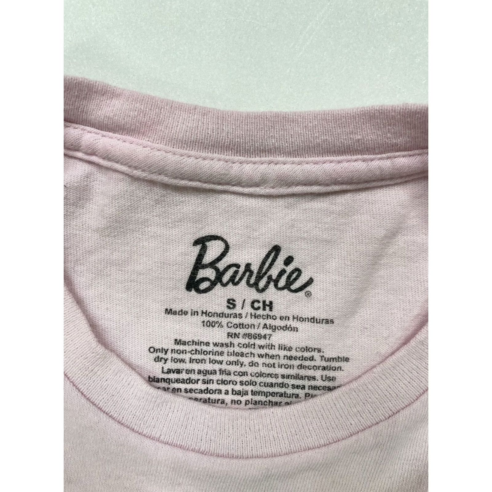 Vintage VINTAGE Barbie T-Shirt Women Small Pink Short Sleeve Size S / US 4 / IT 40 - 4 Thumbnail