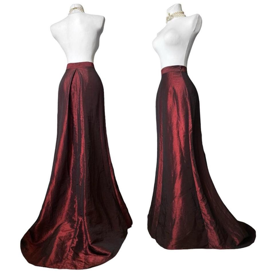 Vintage Archive Dark fashion Avant - garde Gothic maxi skirt Size 25" / US 0 / IT 36 - 1 Thumbnail