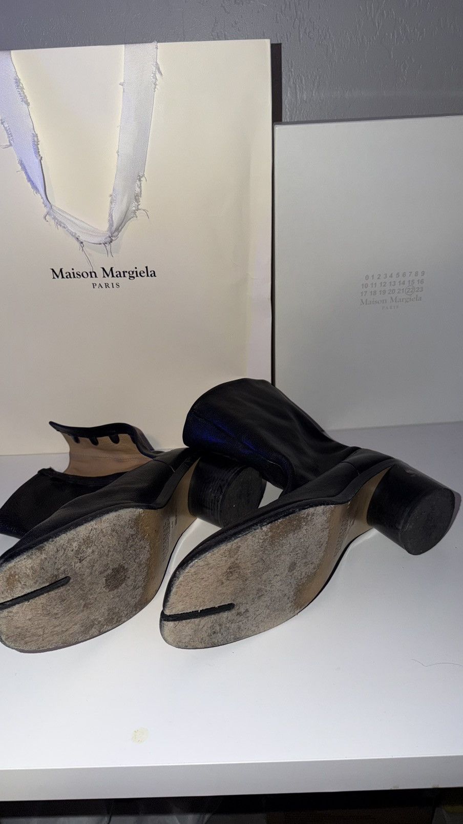 Maison Margiela Maison Margiela Black Tabi High Heel Boots Size 46 Size US 13 / EU 46 - 3 Thumbnail