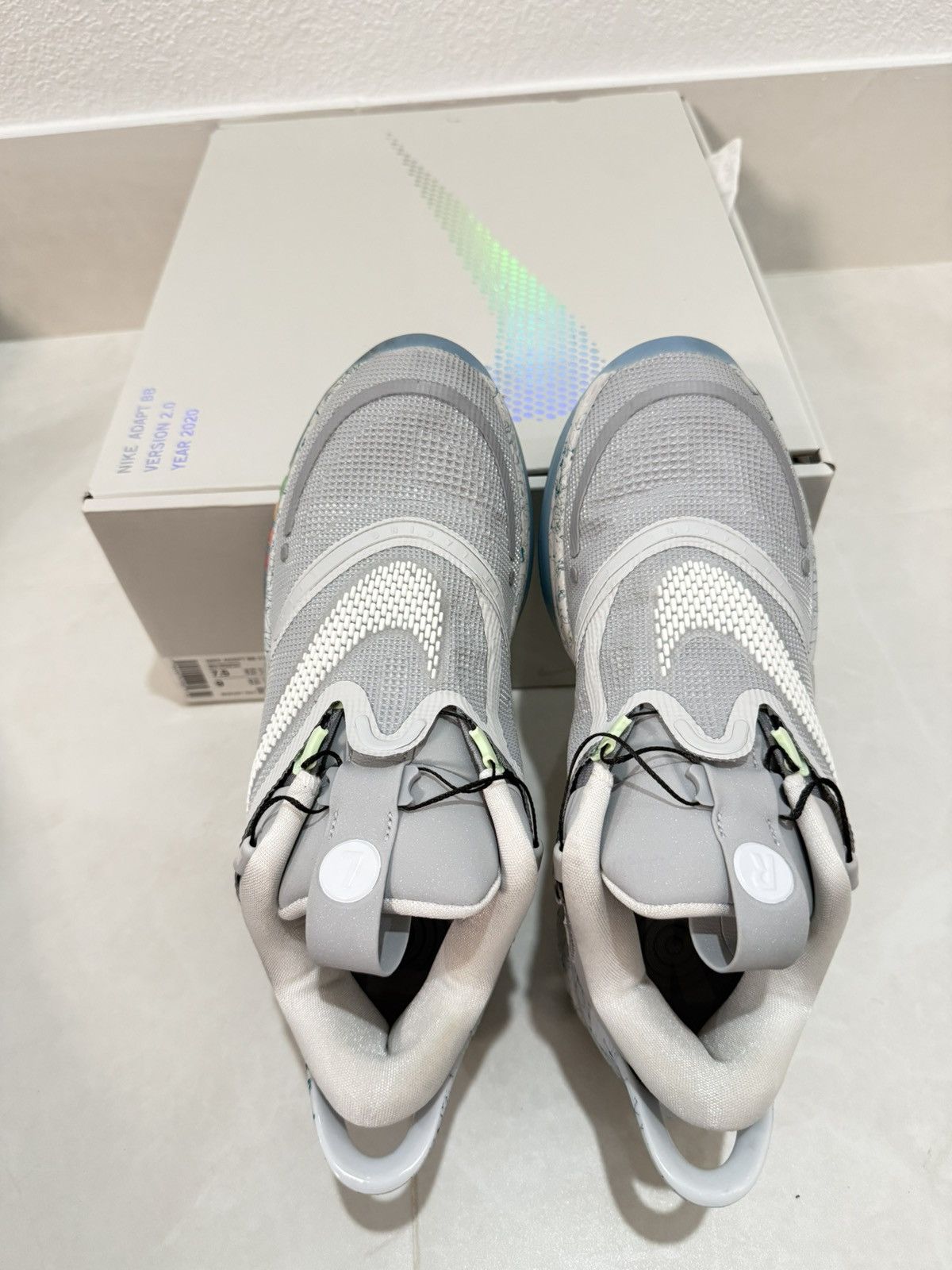 Nike Nike Adapt BB 2.0 Mag Size 7.5 Wolf Grey/White-Light Aqua Size US 7.5 / EU 40-41 - 5 Thumbnail