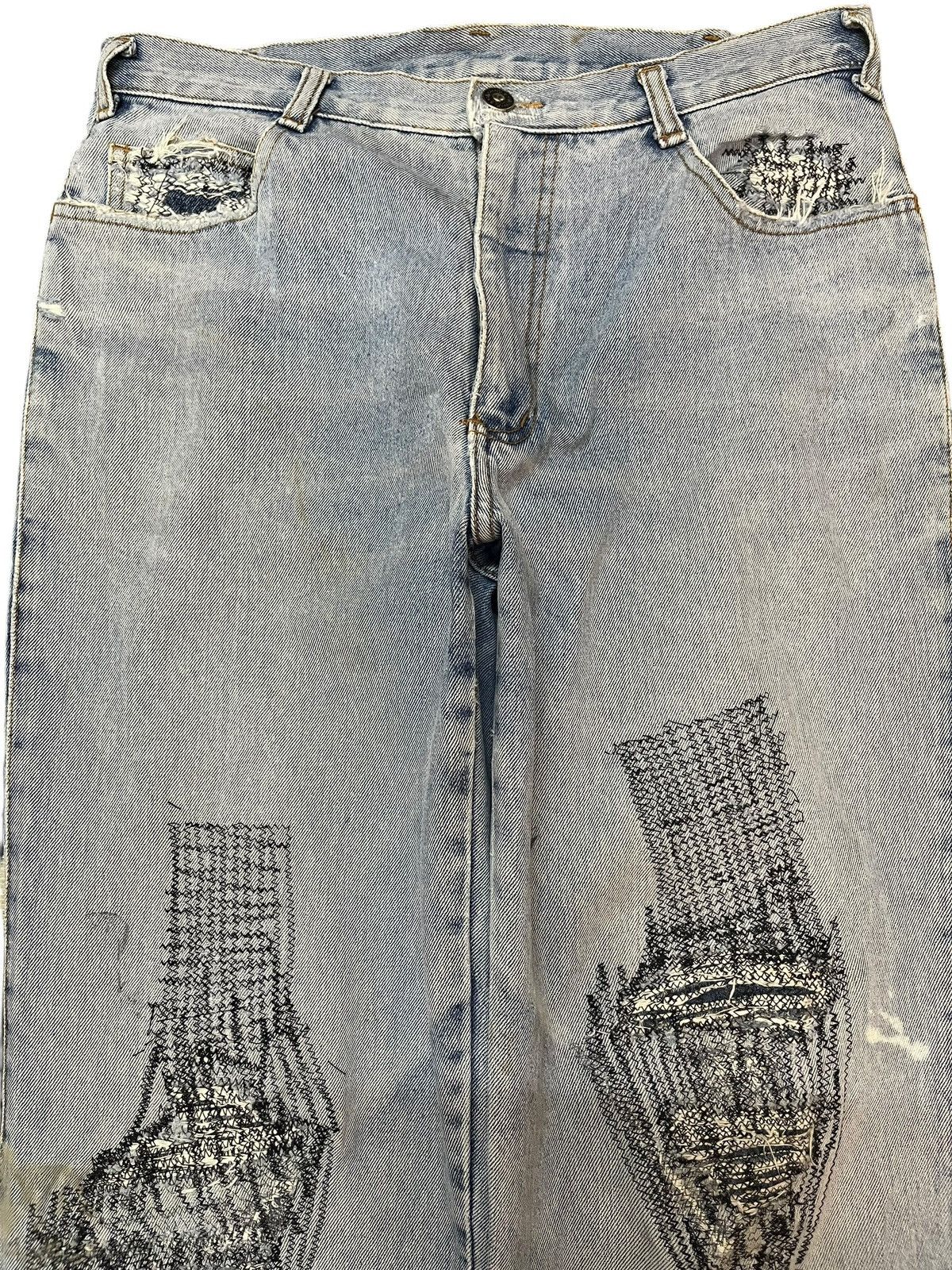 Japanese Brand × Vintage Vintage Ying&Yang Mode Pour Hommes Baggy Denim Size US 32 / EU 48 - 2 Thumbnail
