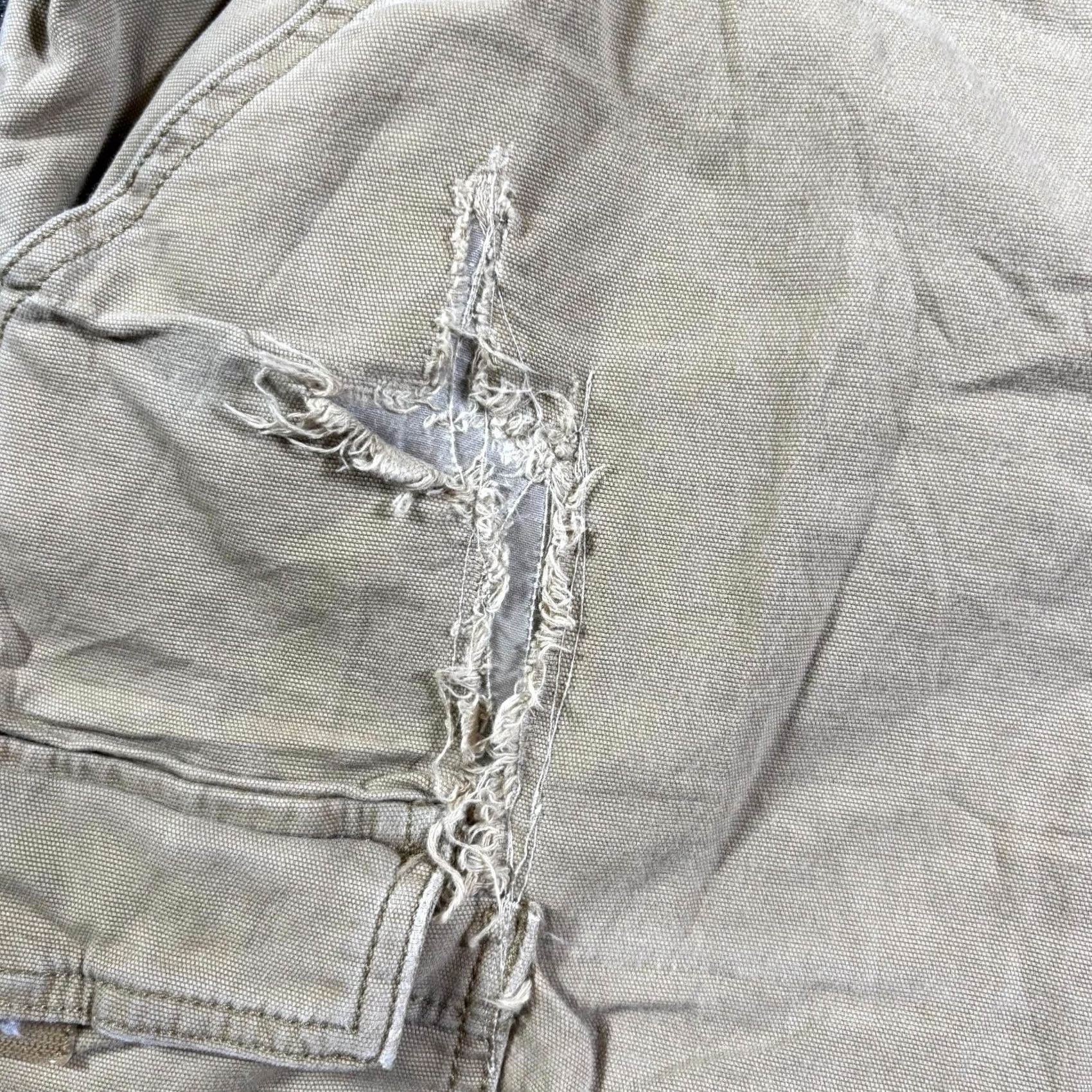 Carhartt Carhartt Mens 42x34 Beige Rigby Cargo Pants Relaxed Fit Straight Leg Workwear Size US 42 / EU 58 - 6 Thumbnail