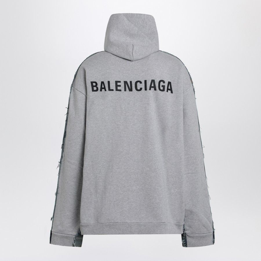 Balenciaga o1d2blof0226 Cotton Logo Jacket in Blue Size US L / EU 52-54 / 3 - 2 Thumbnail