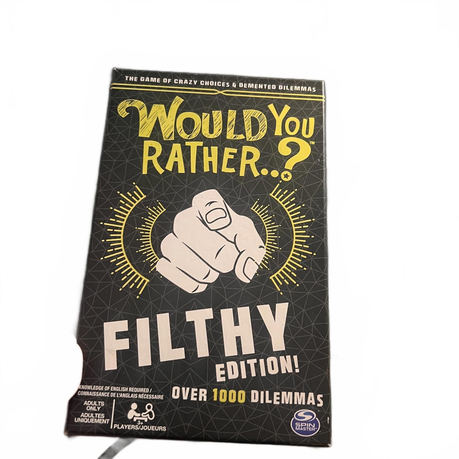 Other Would You Rather...? Filthy Edition Card Game Size ONE SIZE - 1 Thumbnail