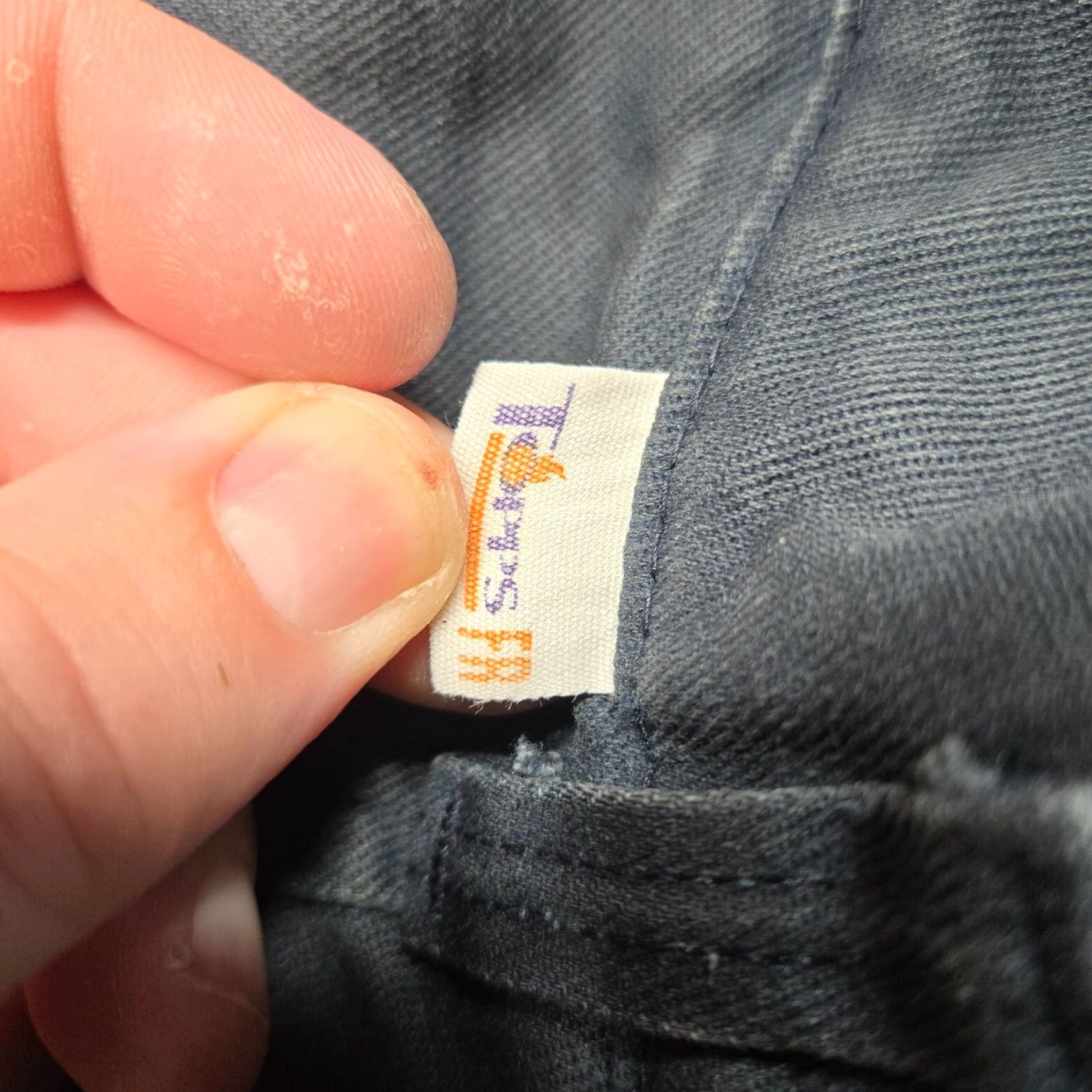 Vintage VINTAGE Topps Navy Blue Work Pants Adult Men's 36x30 Safety Fire Resistant Chino Split Leg Size US 36 / EU 52 - 3 Thumbnail
