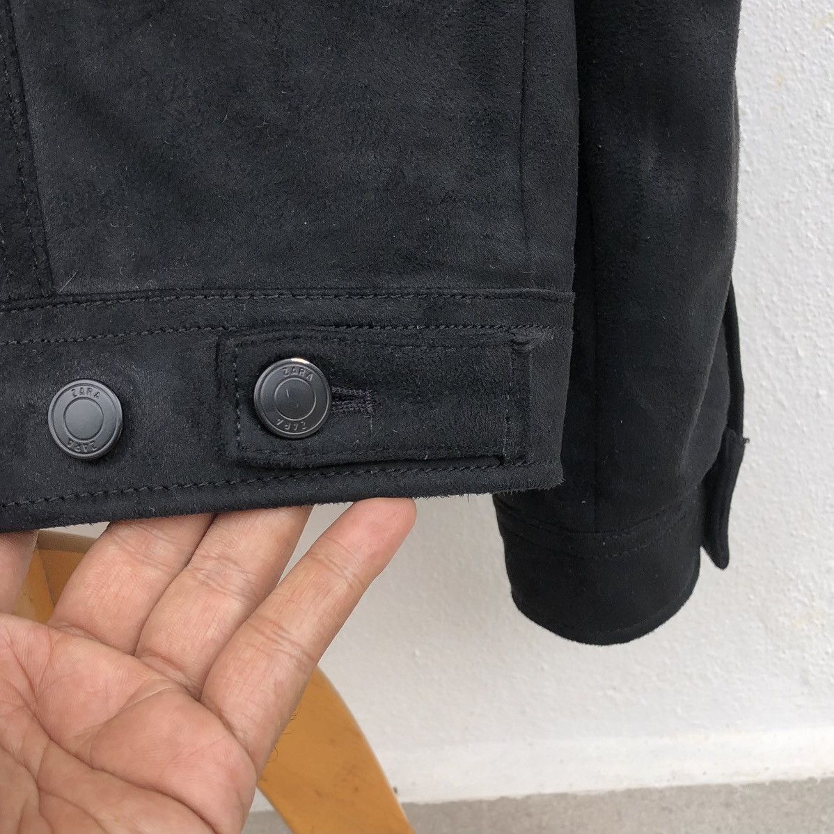 Zara Zara Velvet Lined Quilted Trucker Jacket With Sherpa Collar Size US M / EU 48-50 / 2 - 9 Thumbnail
