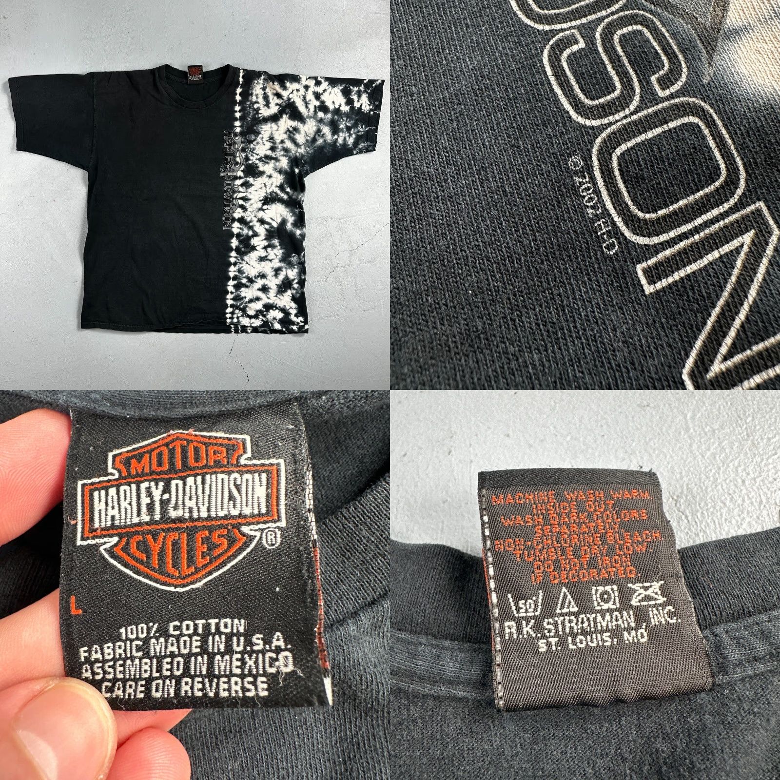 Harley Davidson VINTAGE Harley-Davidson T Shirt Motorcycle Graphic USA Black Solid Short Sleeve Crew Neck L Mens US Made 90s Theme: Motorcycle Size US L / EU 52-54 / 3 - 8 Thumbnail