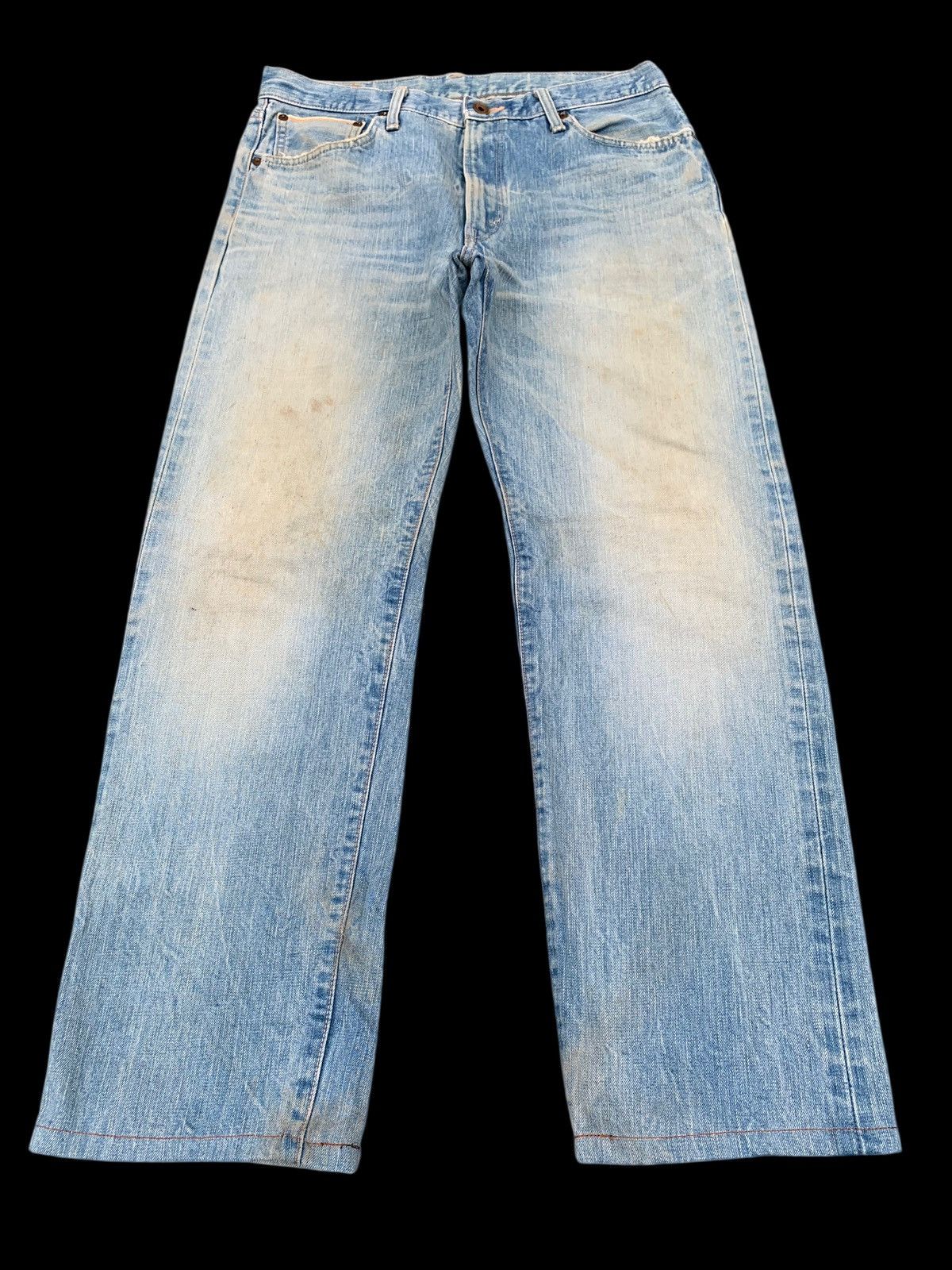 Edwin VINTAGE EDWIN 505s SELVEDGE FADED&RUSTY DISTRESSED DENIM Size US 32 / EU 48 - 3 Thumbnail