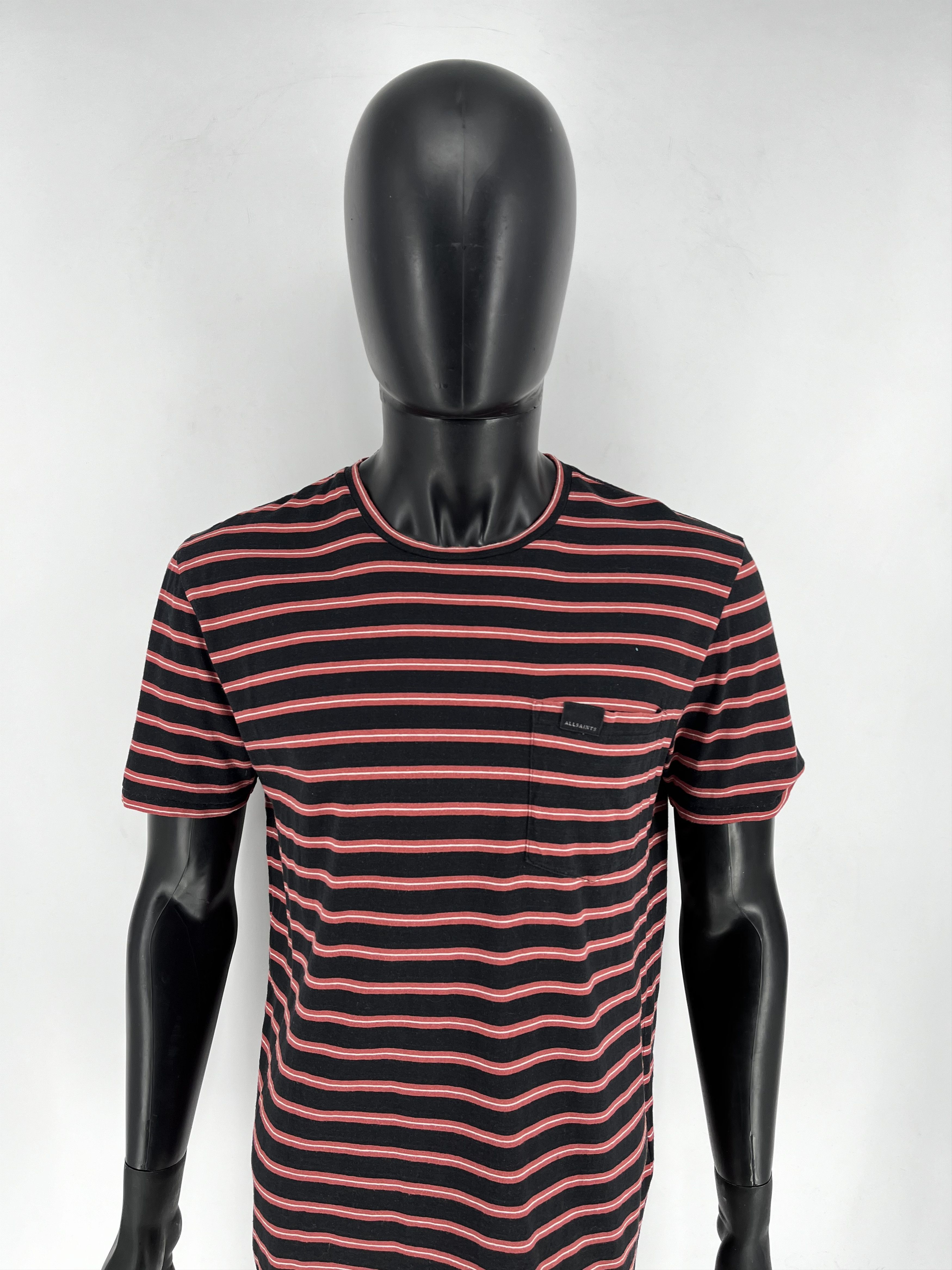 Allsaints Vintage Y2K Allsaints Striped T-shirt luxury Sportswear Sz L Size US L / EU 52-54 / 3 - 5 Thumbnail