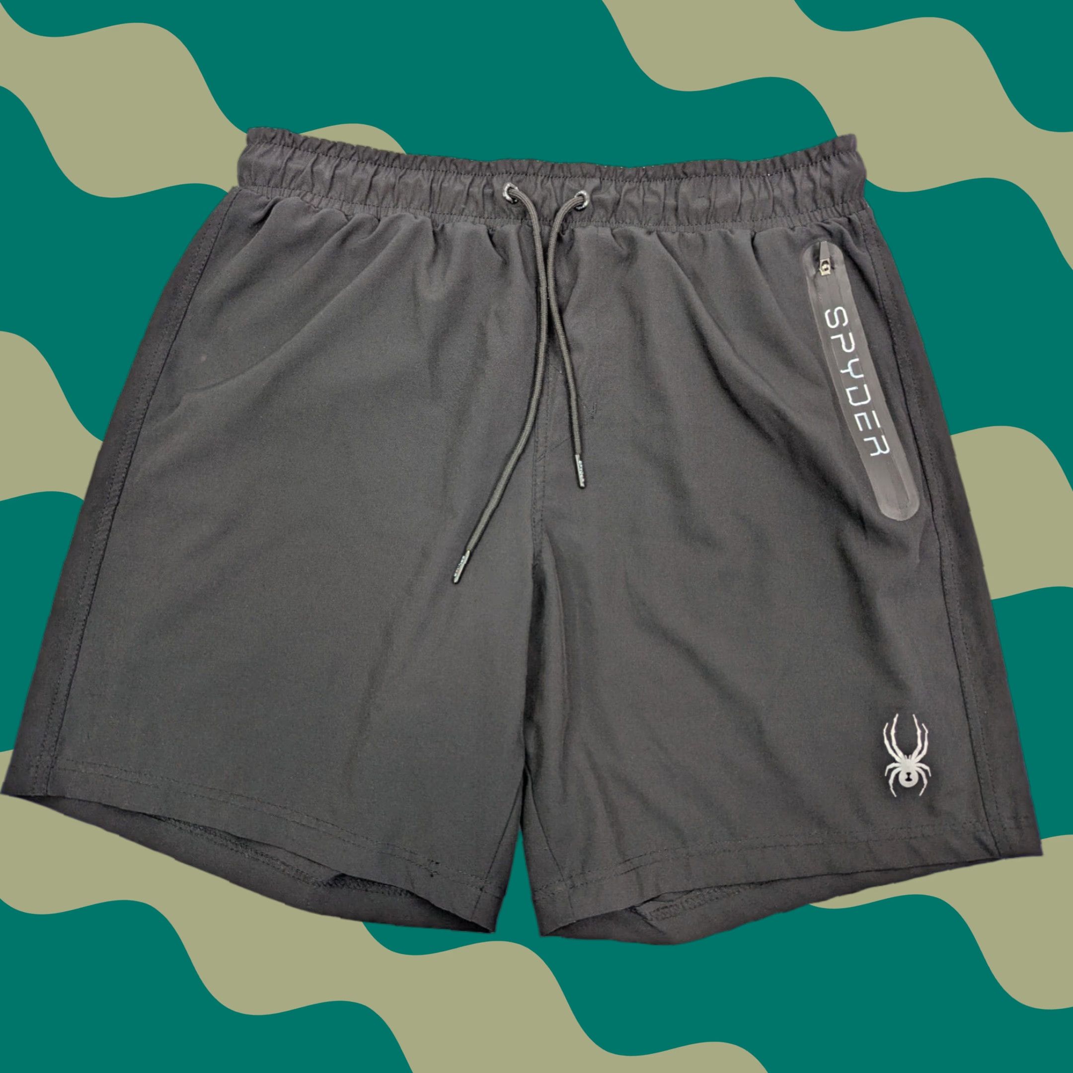 Spyder Spyder Swim Trunks Shorts Men's XL Black Lined Stretch 30+UPF Breathable Surf Size US 36 / EU 52 - 1 Thumbnail