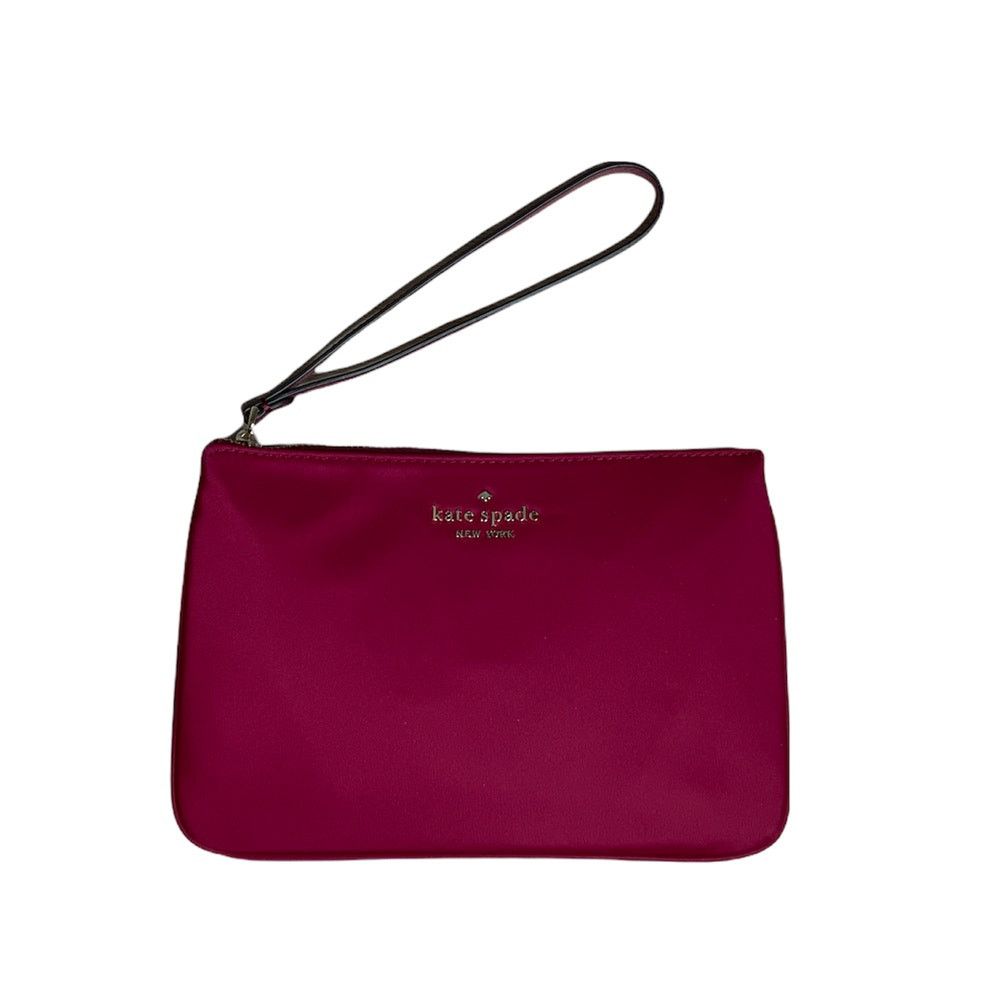 Kate Spade chelsea Nylon Cranberry Cocktail newest medium wristlet pouch Bag