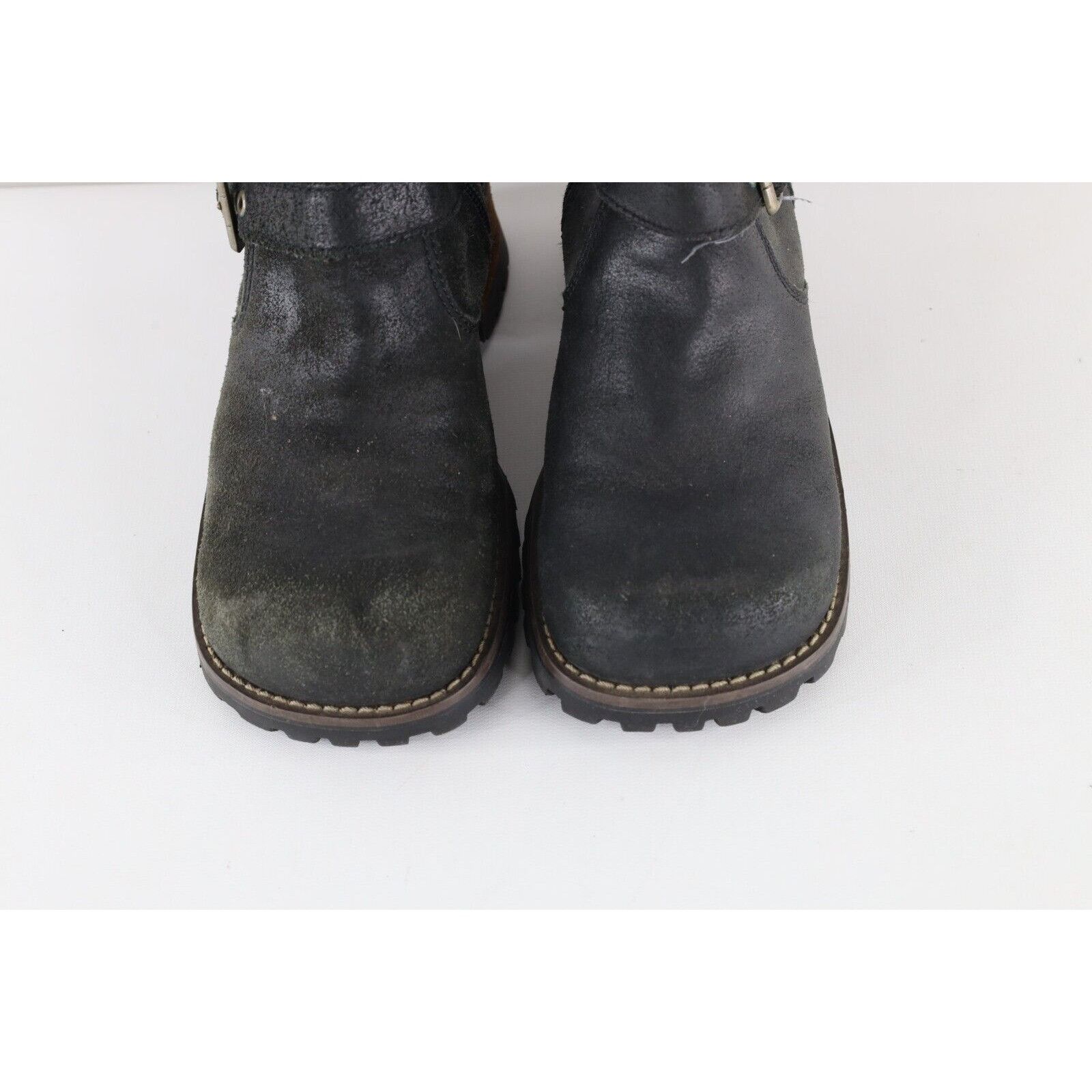UNIONBAY × Vintage Vintage 90s Y2K Unionbay Chunky Suede Leather Platform Boots Size US 8.5 / IT 38.5 - 3 Thumbnail