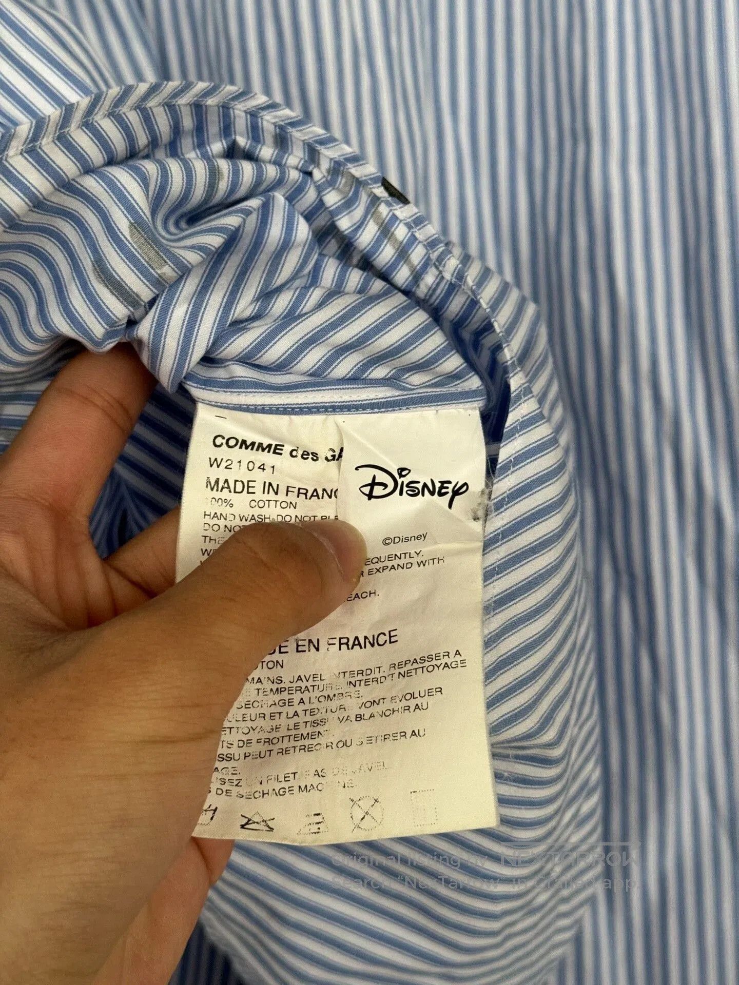Comme des Garcons SHIRT Comme Des Garçons Mickey Striped Shirt. Size US S / EU 44-46 / 1 - 6 Thumbnail