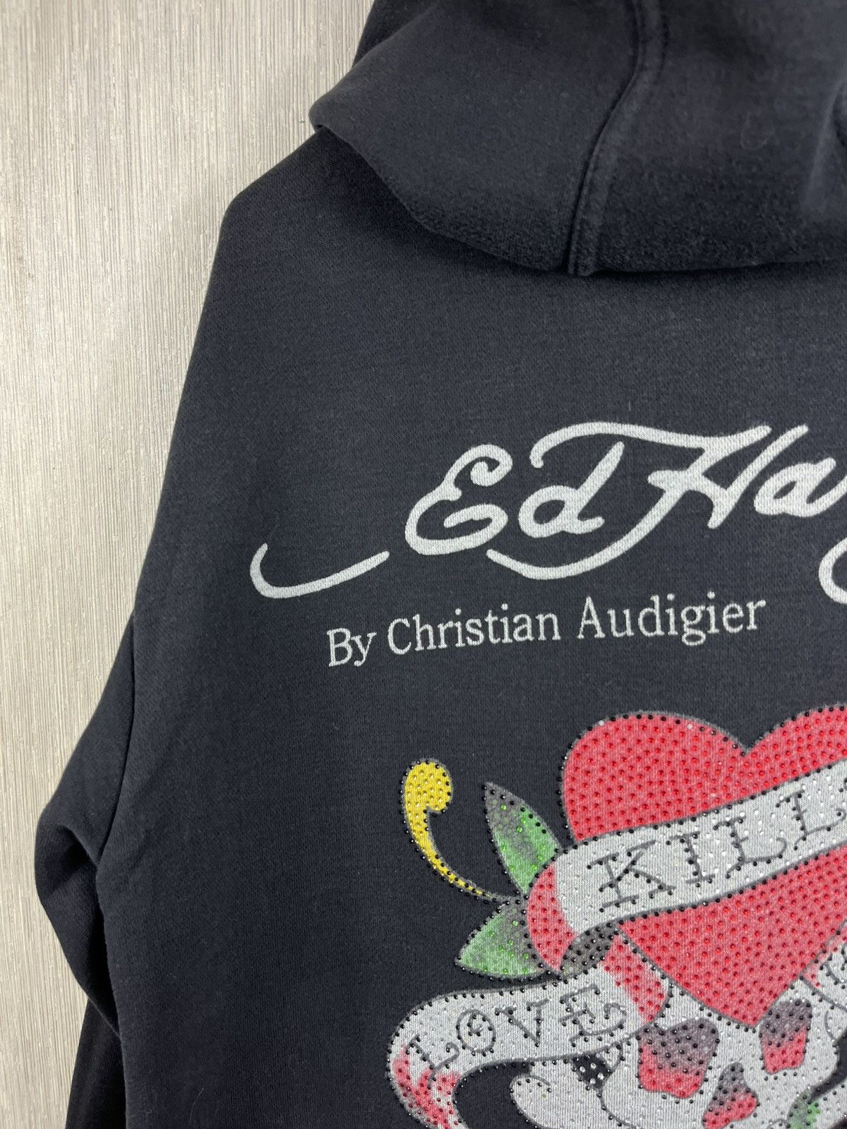 Ed Hardy × Vintage Vintage Ed Hardy by Christian Audigier y2k zip hoodie heart Size US M / EU 48-50 / 2 - 16 Thumbnail