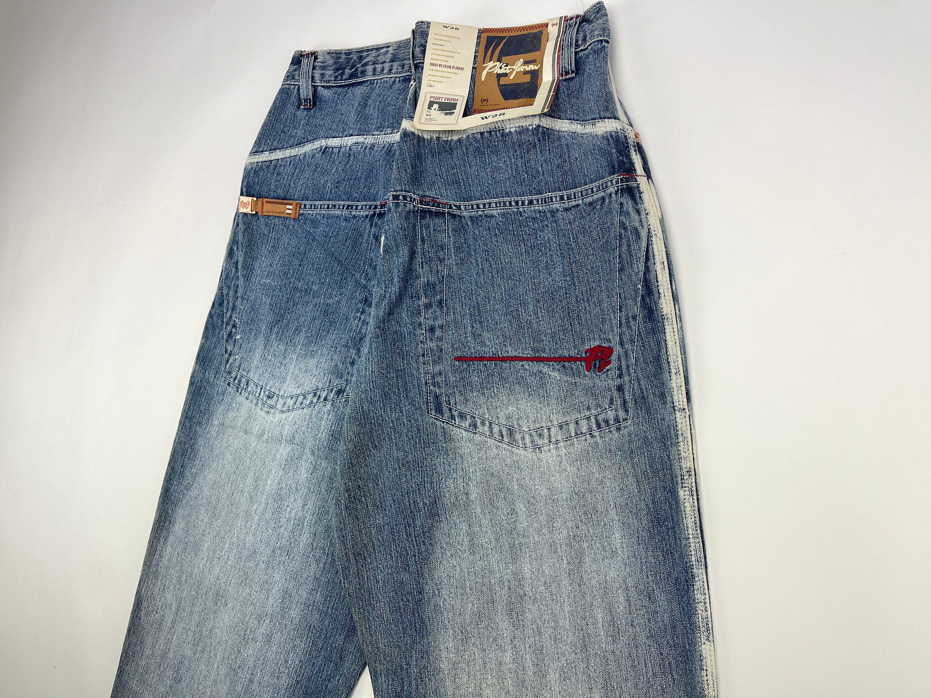 Phat Farm Phat Farm jeans, vintage, 90s hip hop, baggy jeans, 1990s 28 Size US 28 / EU 44 - 4 Thumbnail