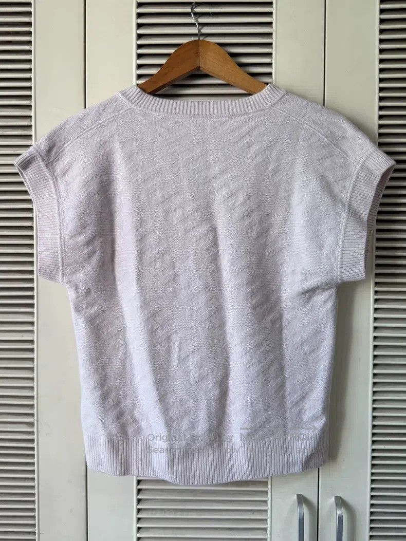 Hermes Hermes Nude pink knitted V-neck vest Size XXS / US 00 / IT 34 - 2 Thumbnail