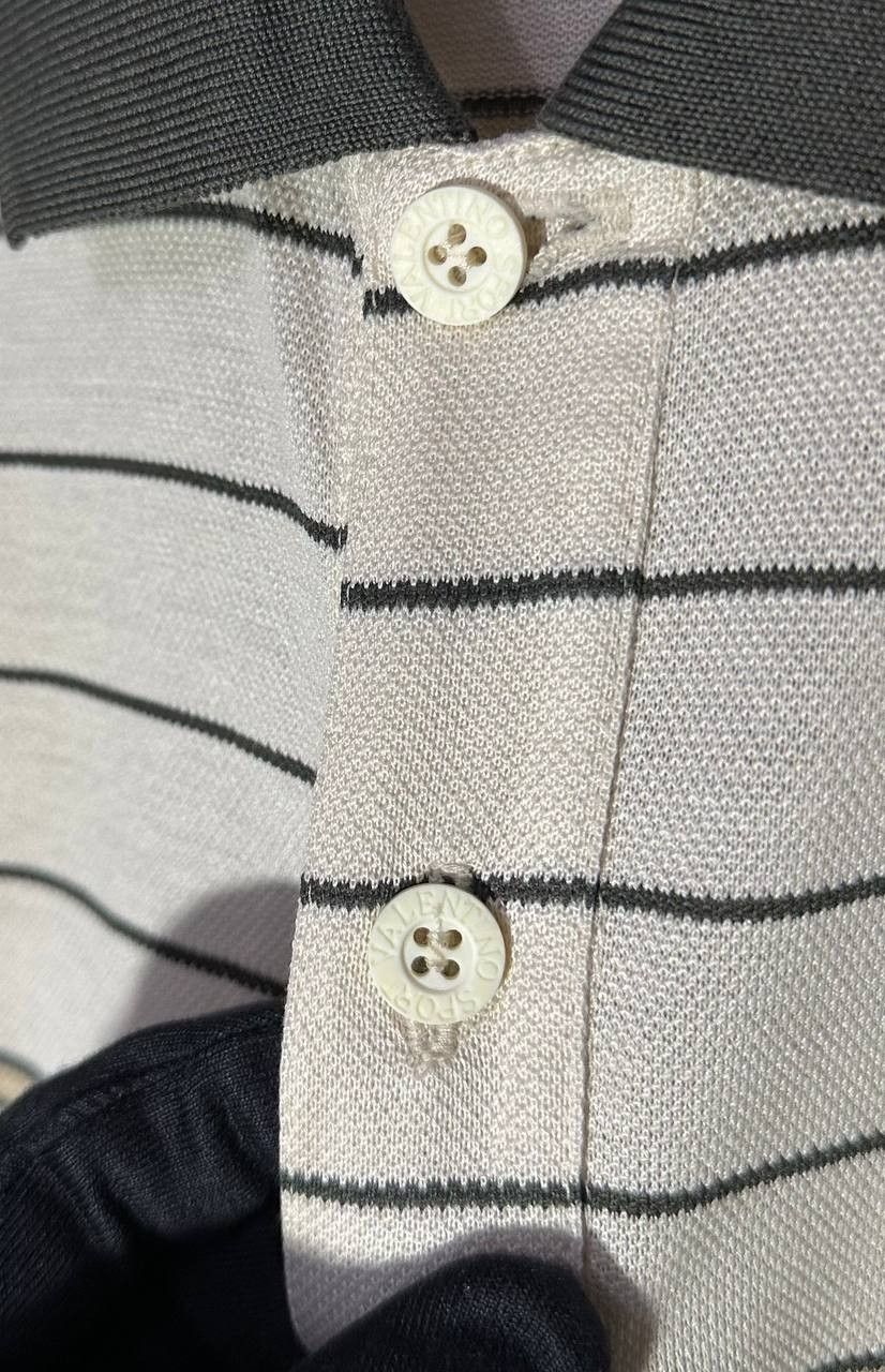 Valentino Valentino Sport moustache Polo striped Shirt vintage Size US XXL / EU 58 / 5 - 3 Thumbnail