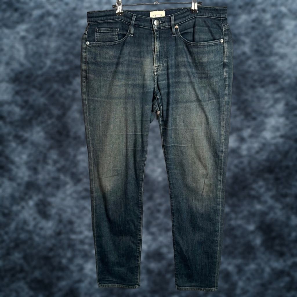 Frame FRAME Jeans Mens Size 34 Skinny Blue Denim Cotton Blend Size US 34 / EU 50 - 1 Thumbnail