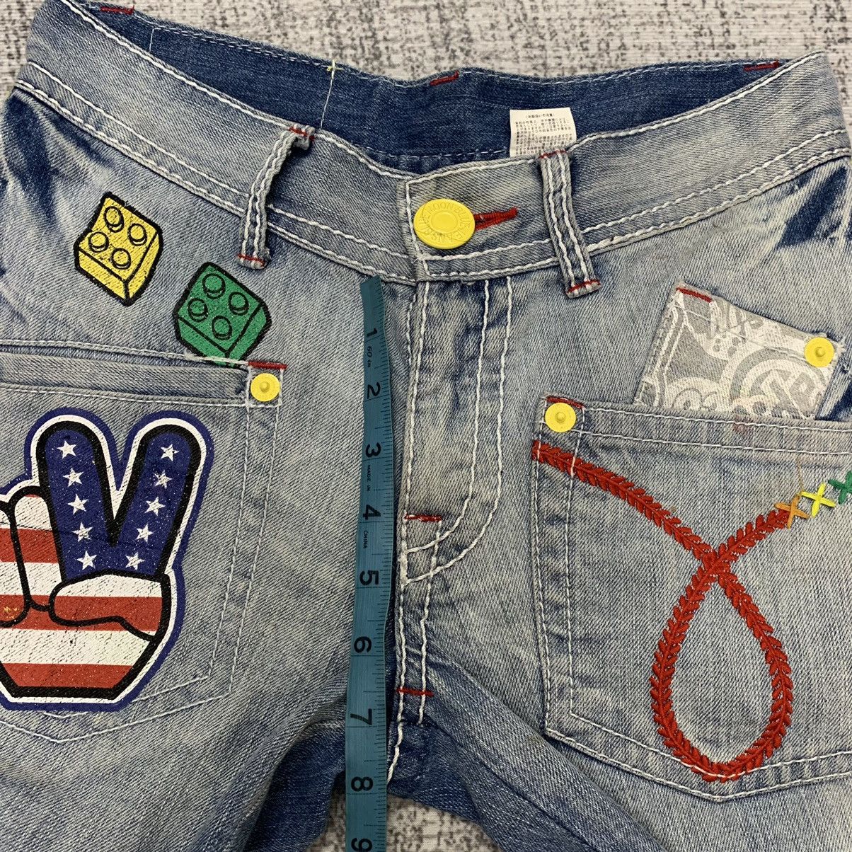 Japanese Brand × Vintage Blue Moon Blue Distressed Jeans Size US 29 - 16 Thumbnail