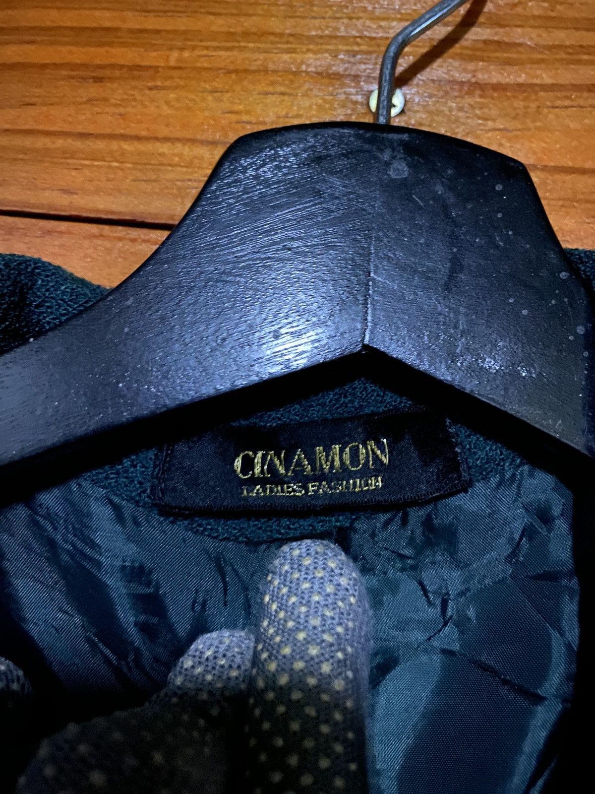 Japanese Brand Vintage CINAMON Wool Blend Jacket Teal Green Button-Up Coat Size M / US 6-8 / IT 42-44 - 6 Thumbnail