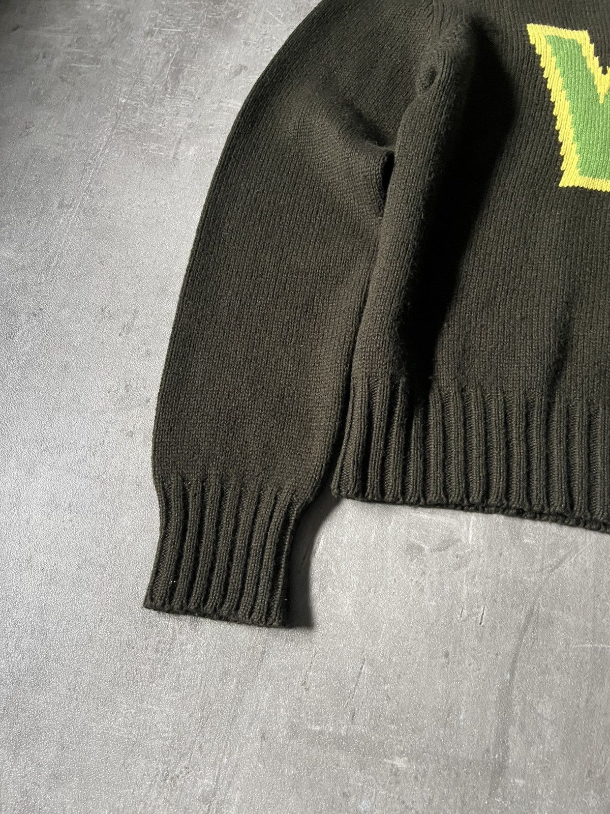Walter Van Beirendonck W&LT Walter Van Beirendonck green 90s sweater wool Size US M / EU 48-50 / 2 - 2 Thumbnail
