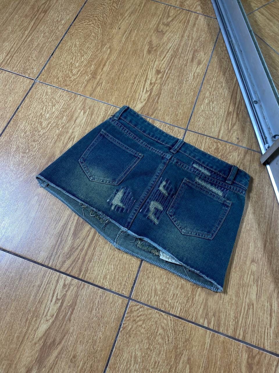 Japanese Brand Vintage Y2K Japanese Zip Retro Mini Skirt 90s Style Size 32" / US 10 / IT 46 - 7 Thumbnail