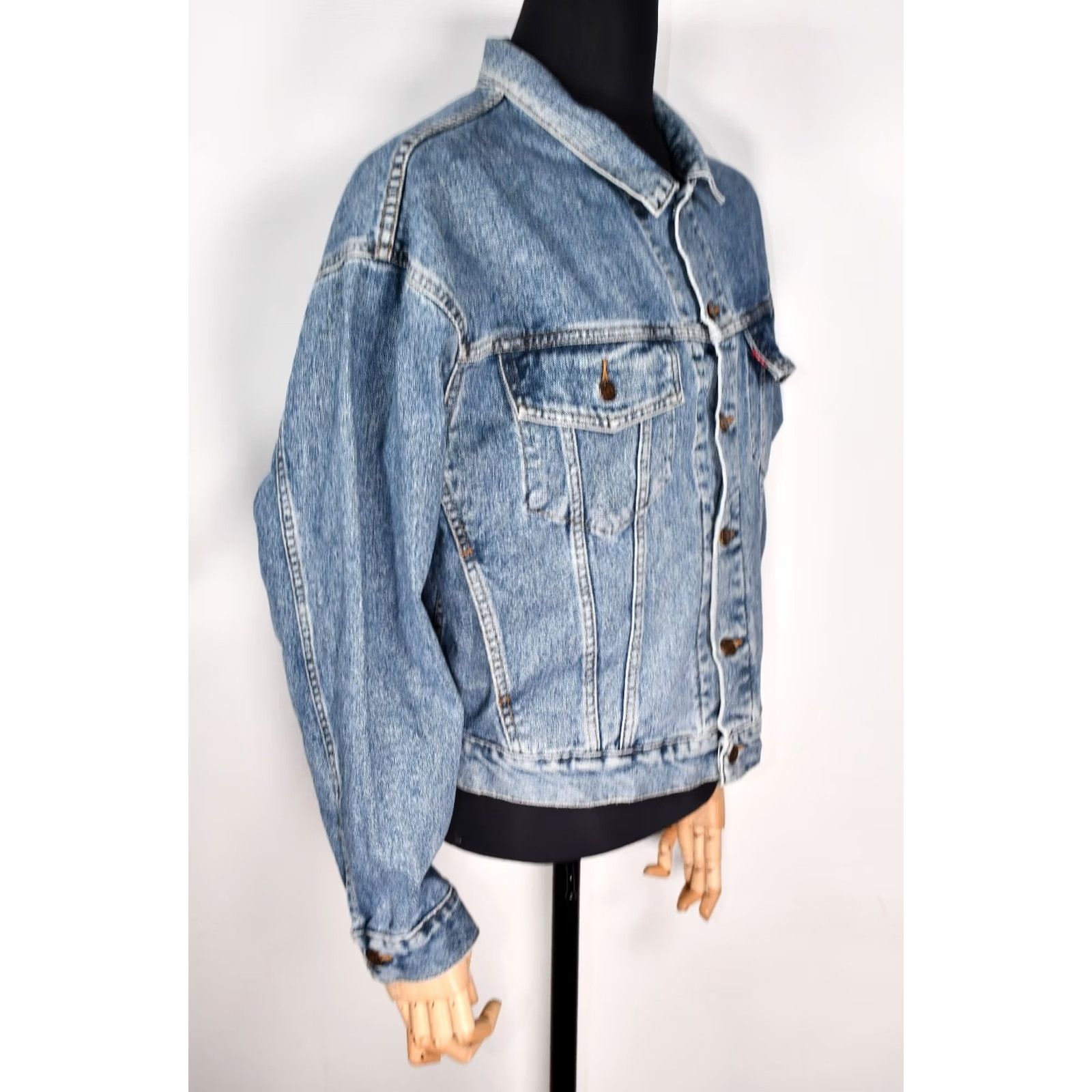 Levi's VINTAGE Levi's Trucker Jacket Denim Button Men's M 70598 4891 Blue Cotton Classic 100% Denim Jeans Coat Size US M / EU 48-50 / 2 - 3 Thumbnail