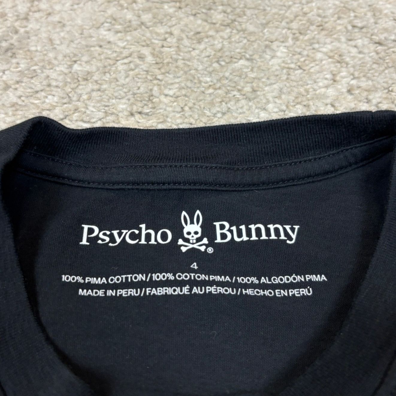 Psycho Bunny Psycho Bunny Classic Crew Pima Cotton T Shirt Men's 4 / S Size US S / EU 44-46 / 1 - 6 Thumbnail