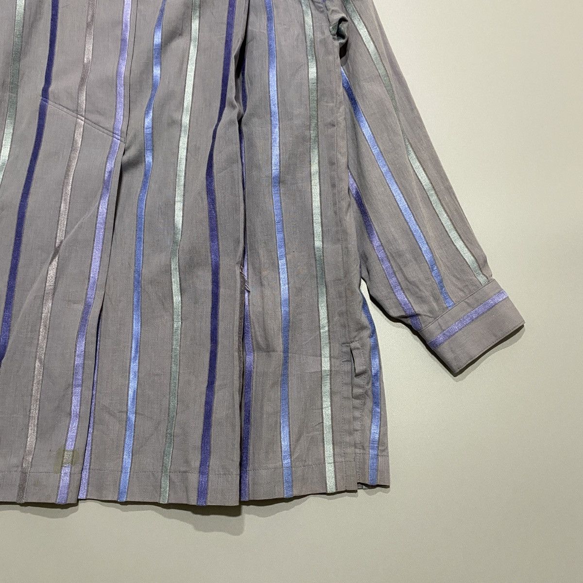 Issey Miyake 90s Issey Miyake Pleated Side Button Shirt Size US M / EU 48-50 / 2 - 4 Thumbnail