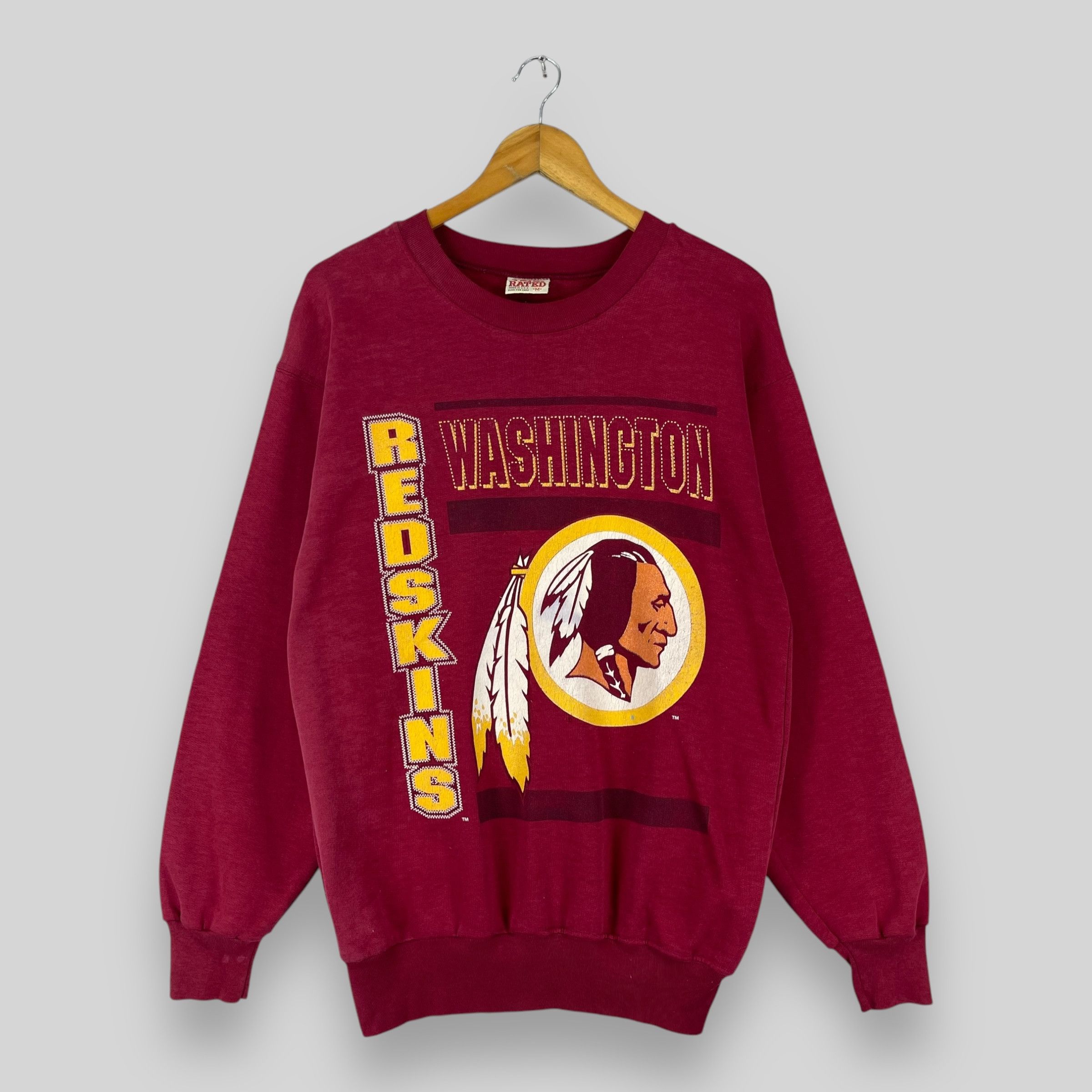 NFL Vintage 90s WASHINGTON COMMANDERS Nfl Sweatshirt Size US M / EU 48-50 / 2 - 1 Thumbnail