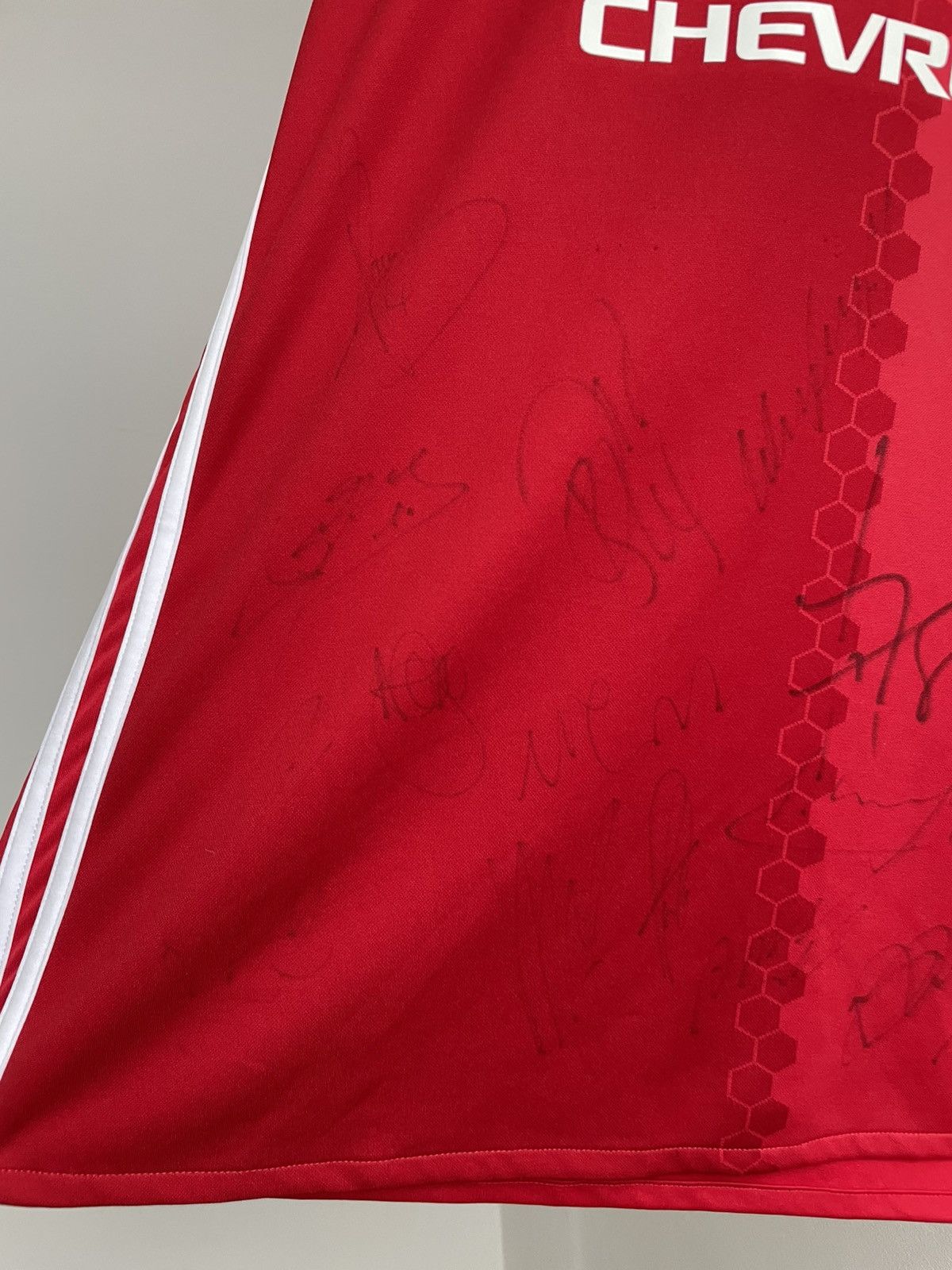 Adidas Manchester United 2016 2017 Signed Football Shirt Jersey Size US L / EU 52-54 / 3 - 5 Thumbnail
