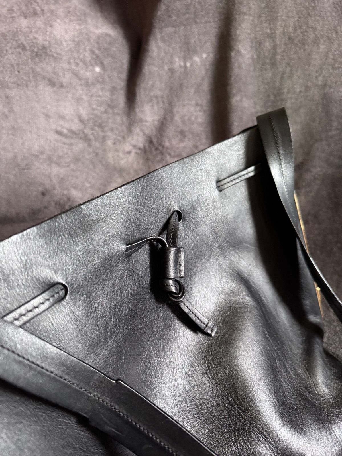 Leather × Sophie Hulme Sophie Hulme black leather bag regular Size ONE SIZE - 3 Thumbnail