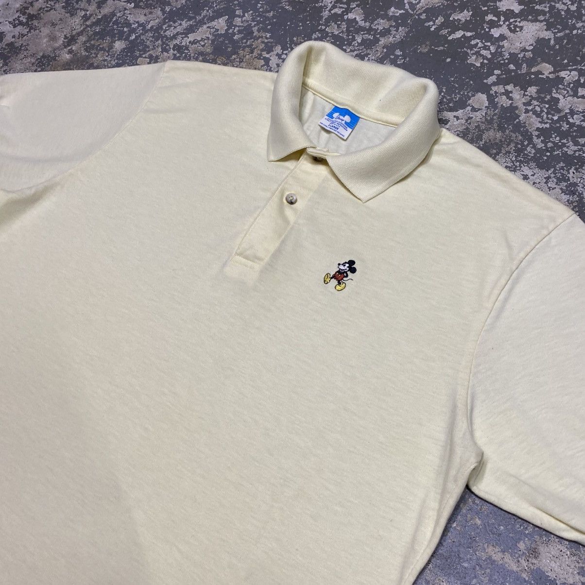 Mickey Mouse × Vintage Vintage Walt Disney Mickey Mouse 80s Polo Tshirt Size US XL / EU 56 / 4 - 8 Thumbnail