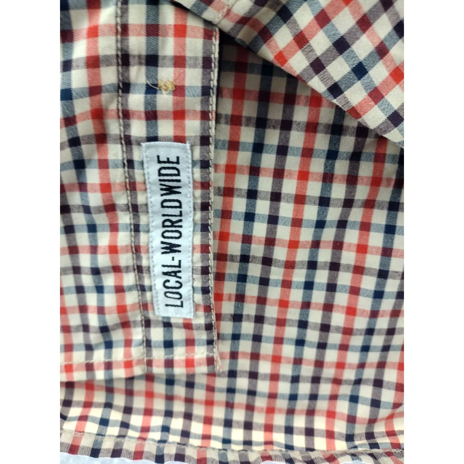 KAVU KAVU Shirt Mens M Long Sleeve Check Plaid 100% Polyester Button-Up Outdoor Hiking Size US M / EU 48-50 / 2 - 3 Thumbnail