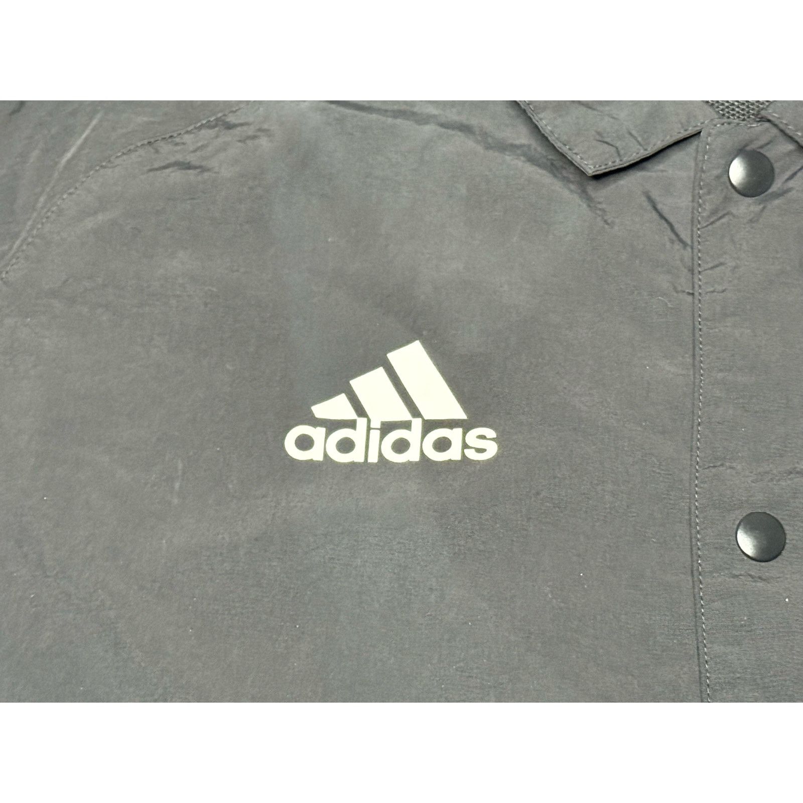 Adidas Adidas Mesh Lined Snap Up Collared Windbreaker Jacket Medium Size US M / EU 48-50 / 2 - 4 Thumbnail