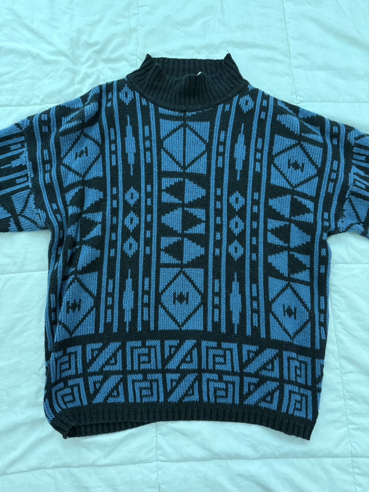 Vintage USED L WESTERN CONNECTION ACRYLIC KNITTED SHIRT Size US L / EU 52-54 / 3 - 1 Thumbnail