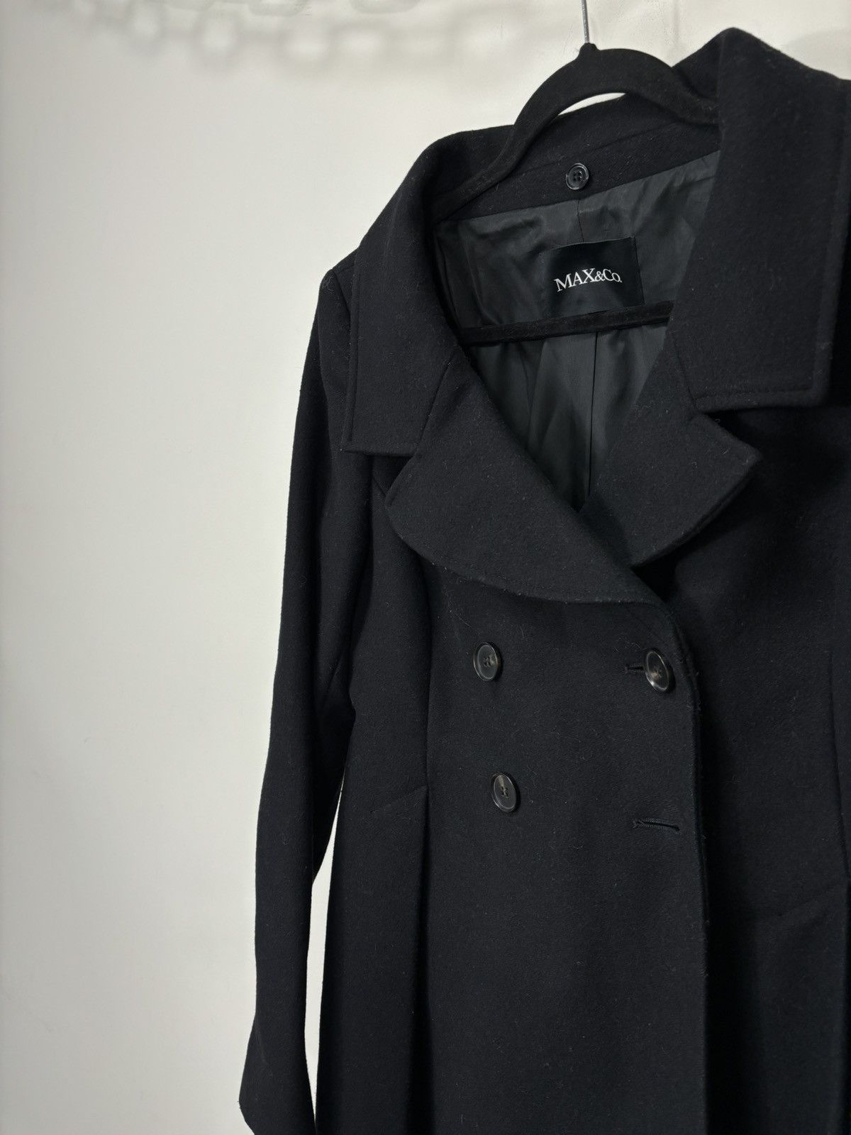 MAX&Co. Max & Co Max Mara Double Breasted Women’s Long Wool Coat Size M / US 6-8 / IT 42-44 - 7 Thumbnail