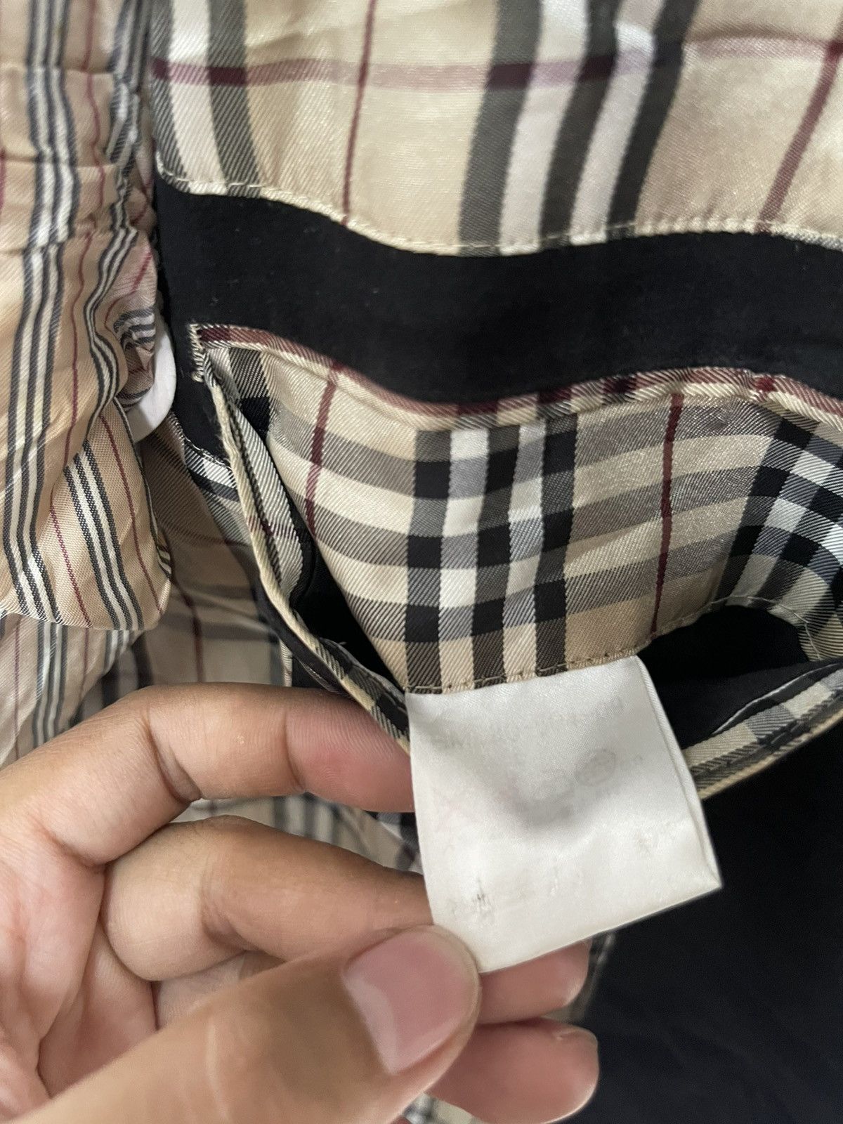 Burberry VINTAGE BURBERRY BLACK BLAZER NOVA CHECK INSIDE Size 42S - 11 Thumbnail