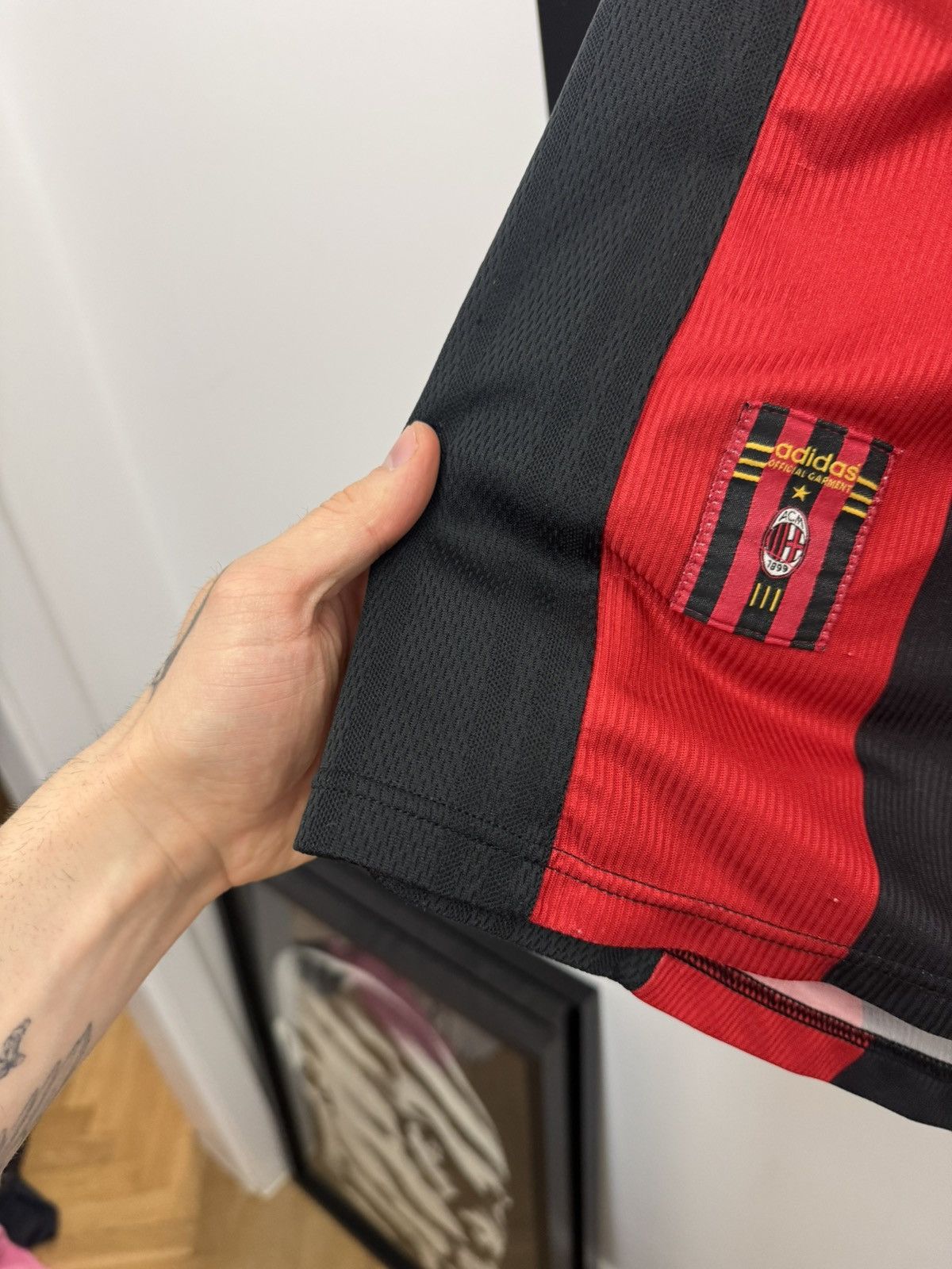 Adidas AC Milan jersey 1998/1999 Adidas Rare Vintage Soccer 90s Size US L / EU 52-54 / 3 - 3 Thumbnail