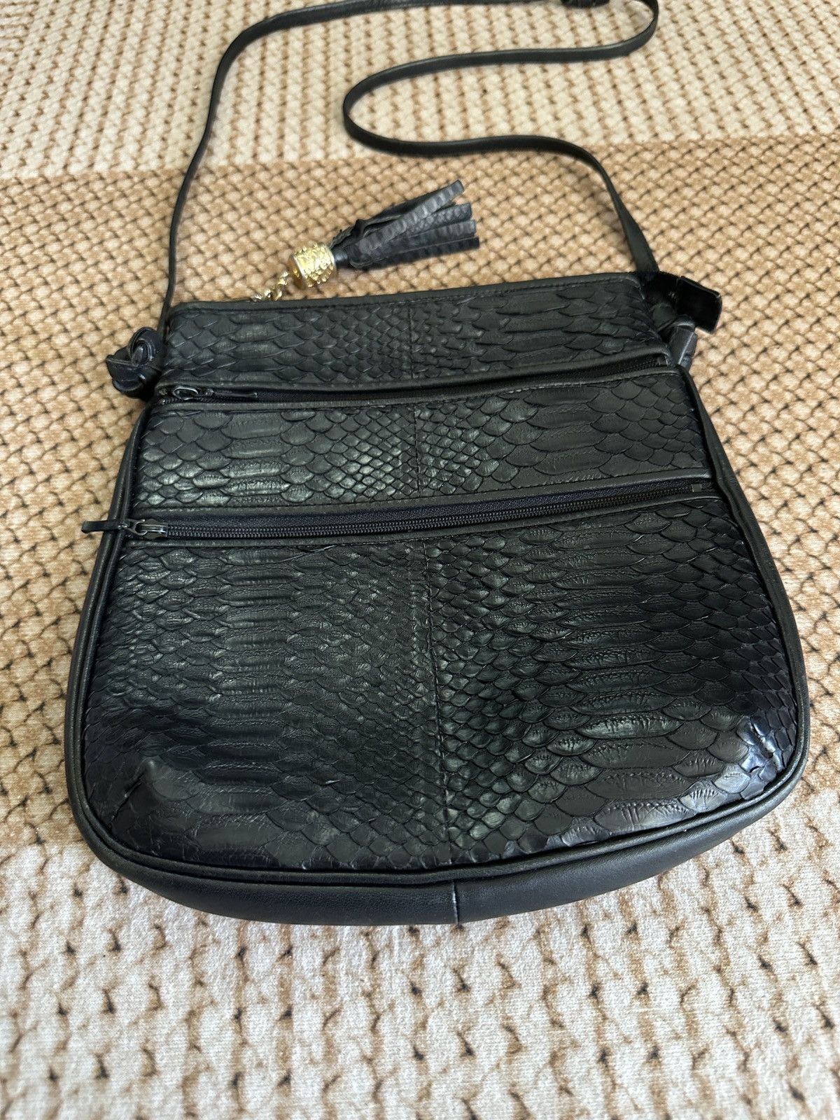KMRii Vintage Made in Japan Snakeskin Leather Kmrii Style Bag Size ONE SIZE - 4 Thumbnail