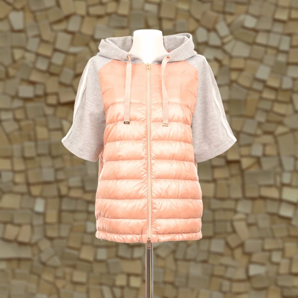Herno DDP HERNO Women’s Short Sleeve Woven Jacket Down Puffer PI0919D EU 48 Pink Jacket Womens Down Puffer Size 34" / US 12 / IT 48 - 1 Thumbnail