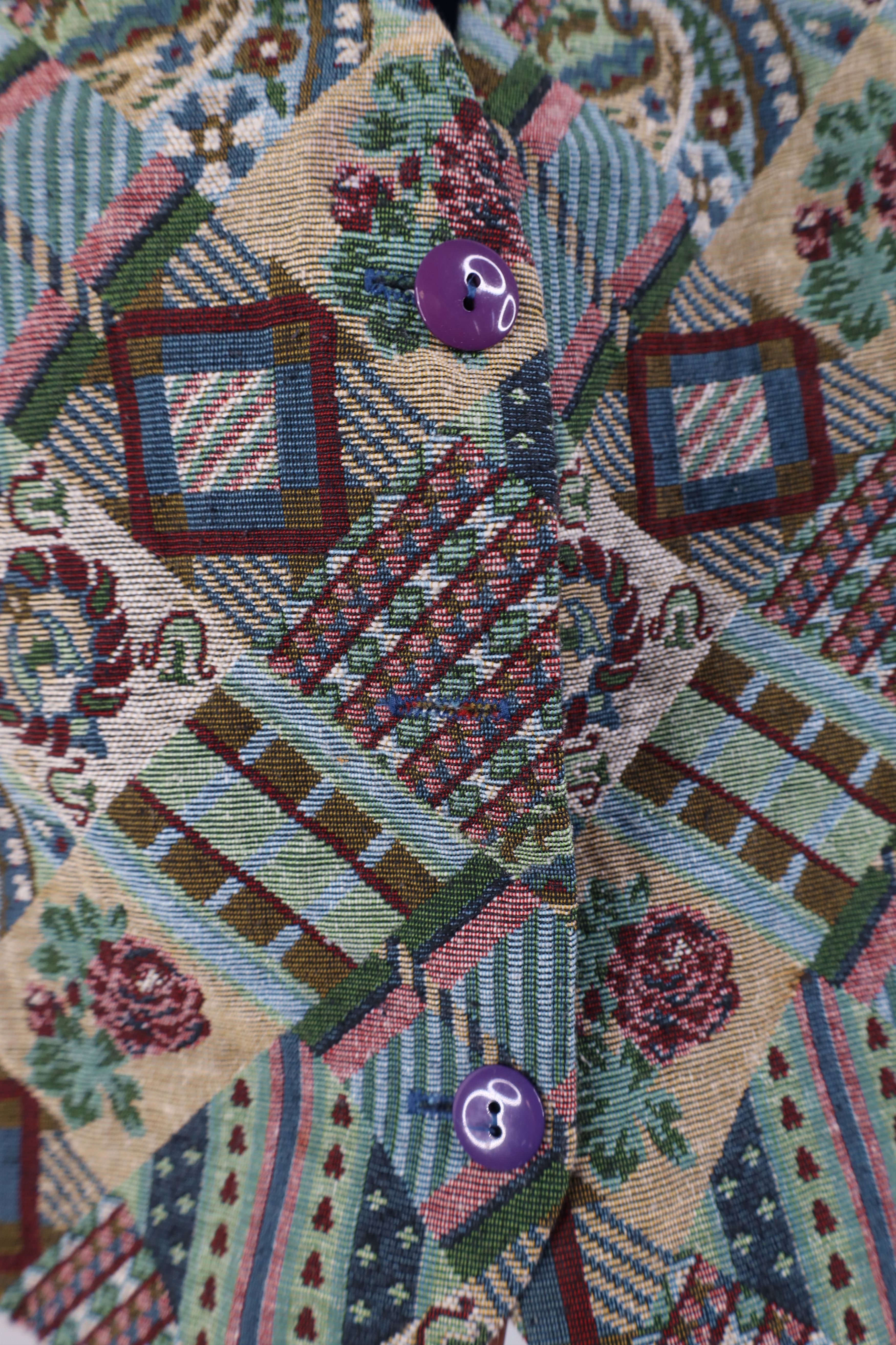 Vintage AS IS Vintage 90s Streetwear Flower Quilt Vest Jacket USA Size S / US 4 / IT 40 - 5 Thumbnail