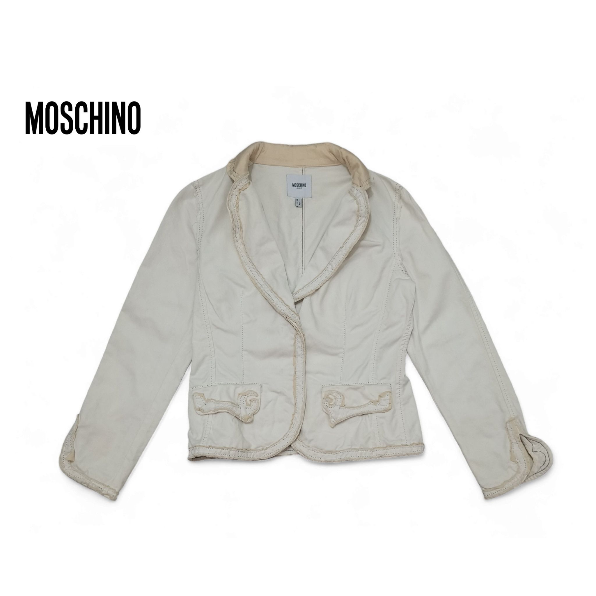 Moschino Vintage Moschino Jeans Denim Jacket Size M / US 6-8 / IT 42-44 - 2 Thumbnail