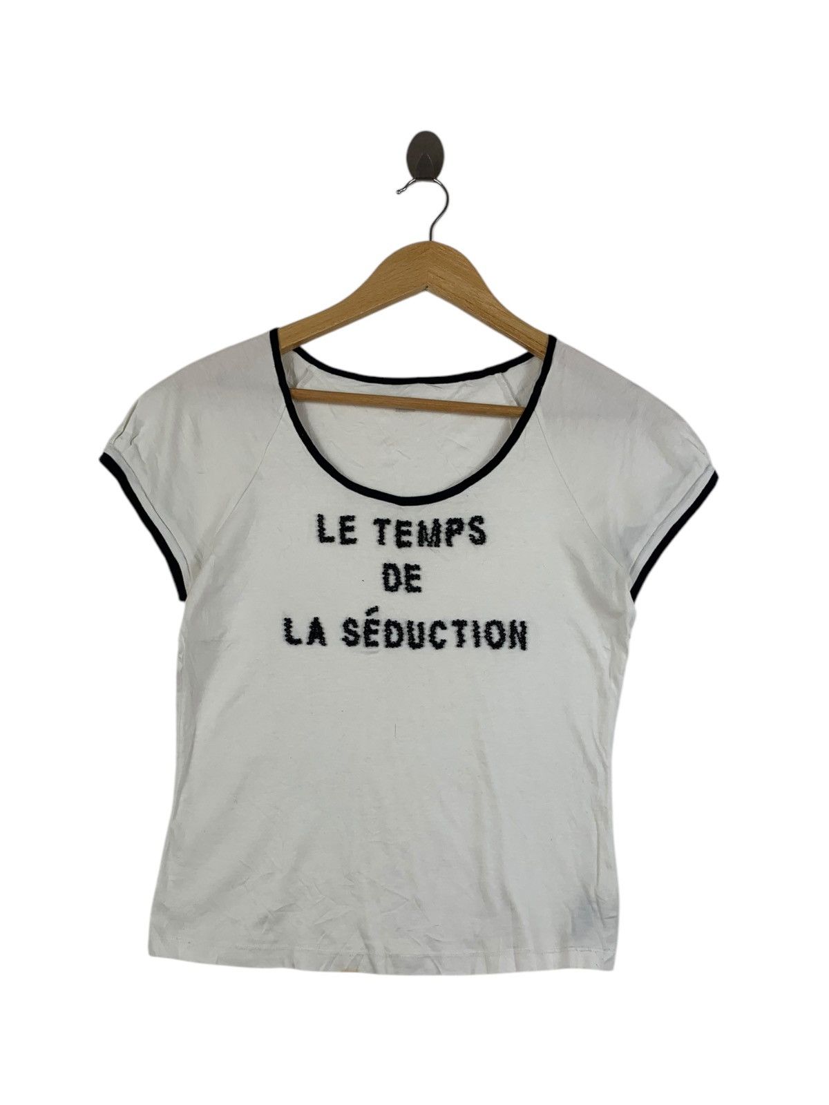 Lanvin Vintage LANVIN PARIS COLLECTION Le Temps Tee Shirt Top Size XS / US 0-2 / IT 36-38 - 1 Thumbnail