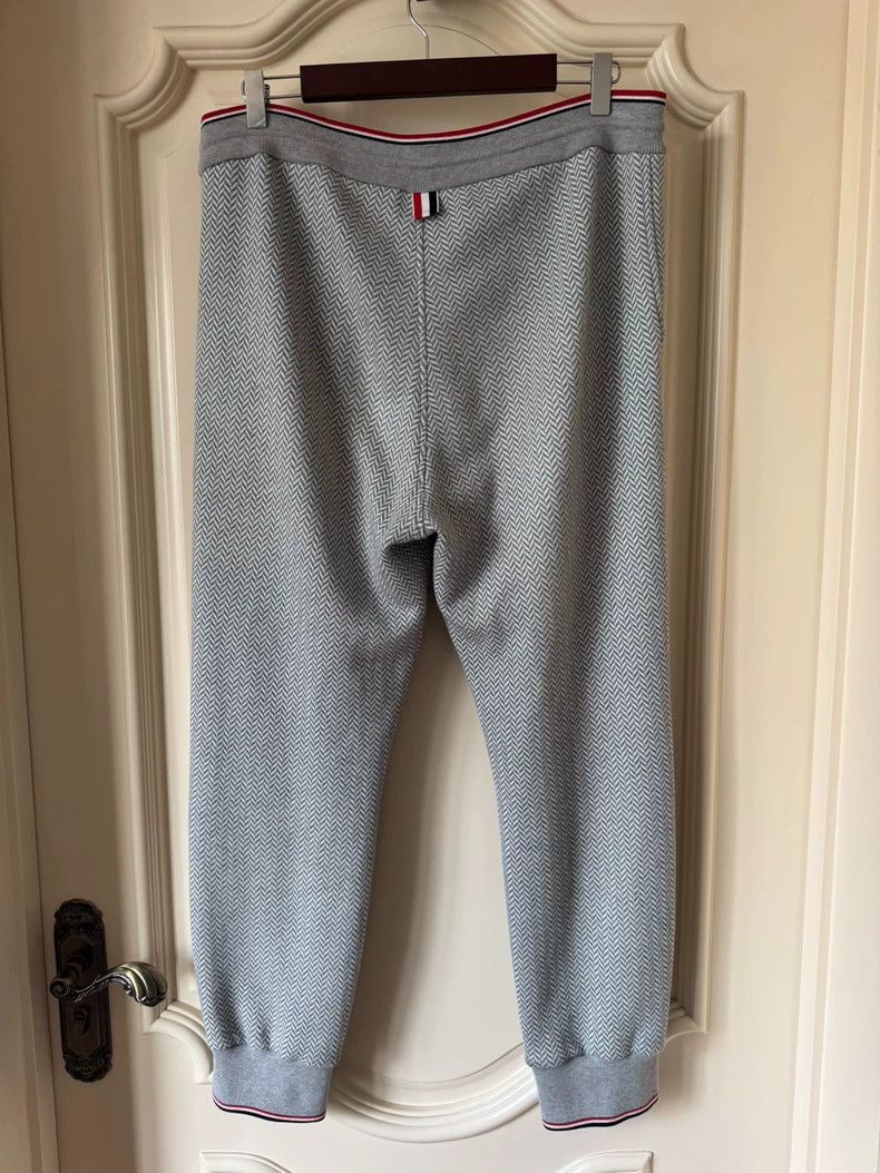 Thom Browne Thom Browne Gray herringbone sweatpants Size US 38 / EU 54 - 2 Thumbnail