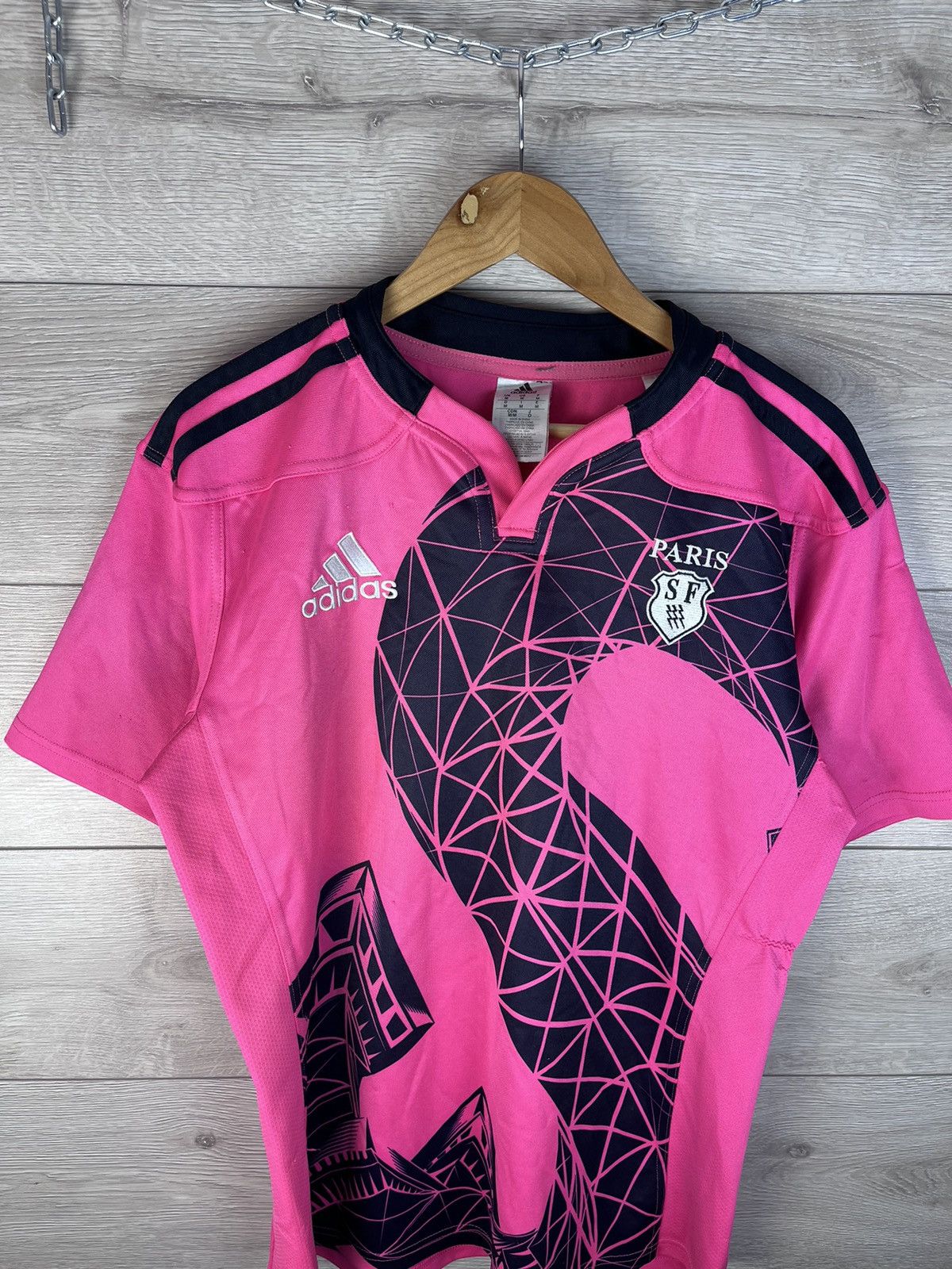 Adidas Men’s rugby jersey Stade Francais Paris shirt 2014/15 size M Size US M / EU 48-50 / 2 - 5 Thumbnail