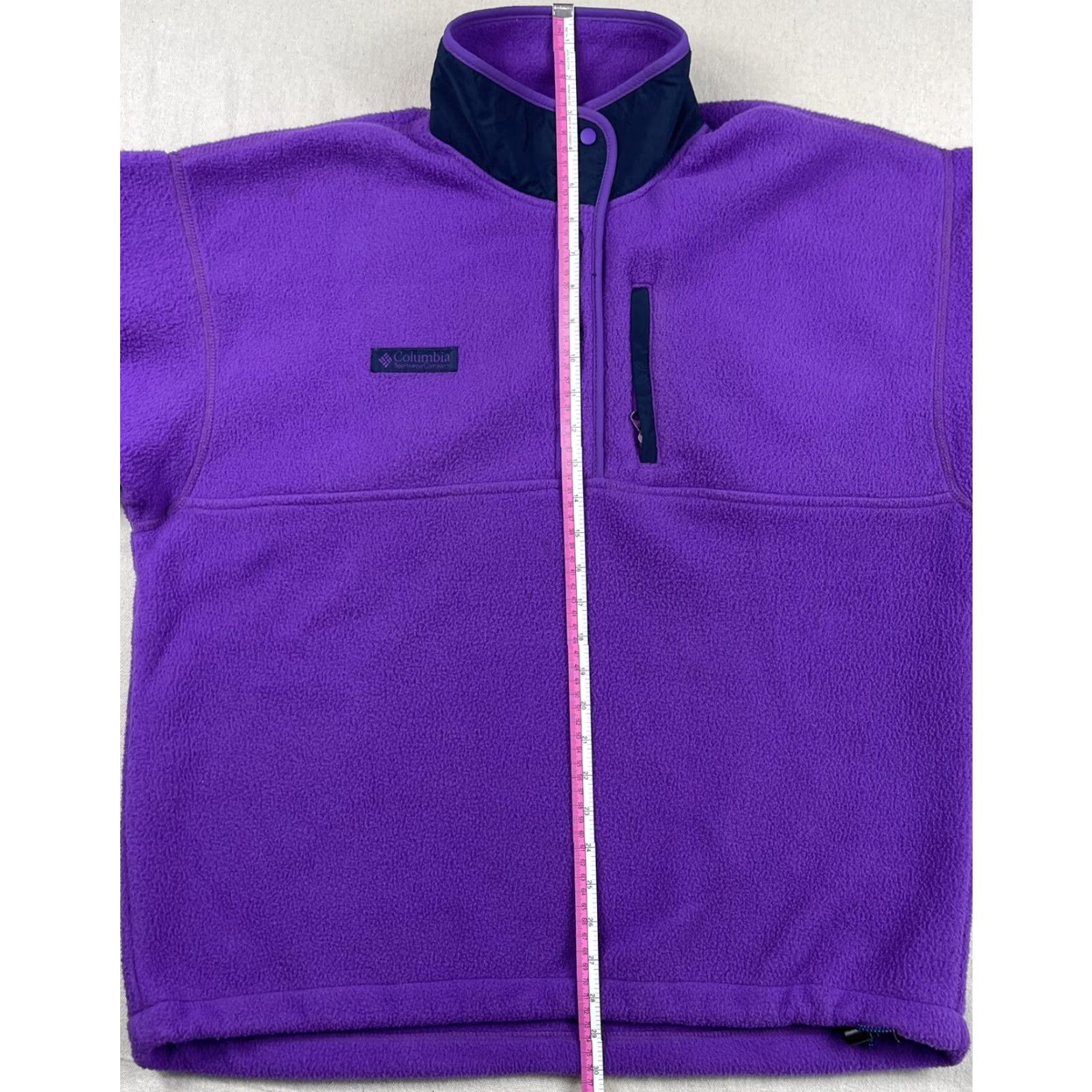 Vintage VINTAGE Columbia Sweatshirt Jacket Fleece Snap 90s Women’s Large Purple Ski USA Size L / US 10 / IT 46 - 6 Thumbnail