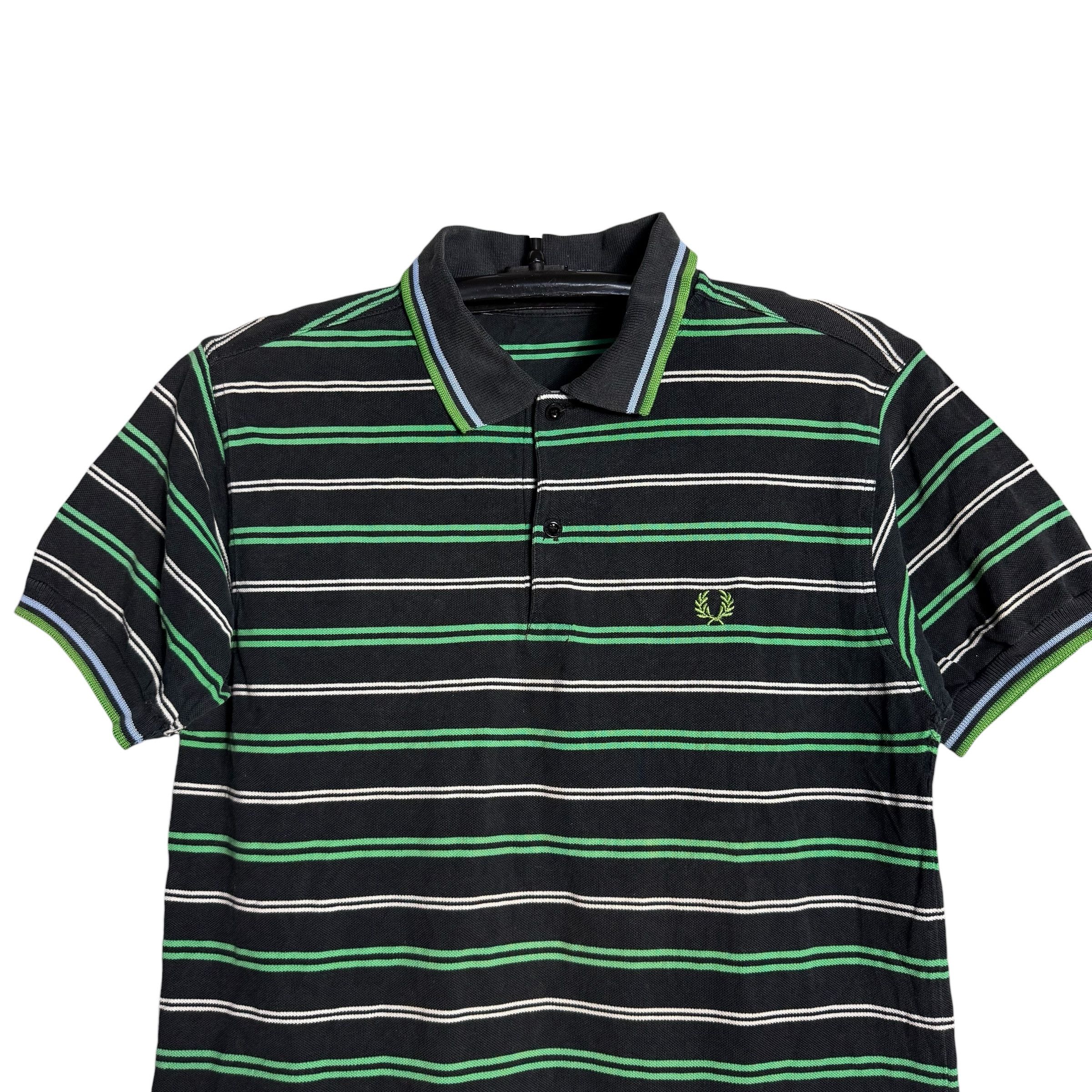 Fred Perry 🔥RARE🔥Vintage Fred Perry Stripes Twin Tipped Polo Shirt Size US M / EU 48-50 / 2 - 2 Thumbnail
