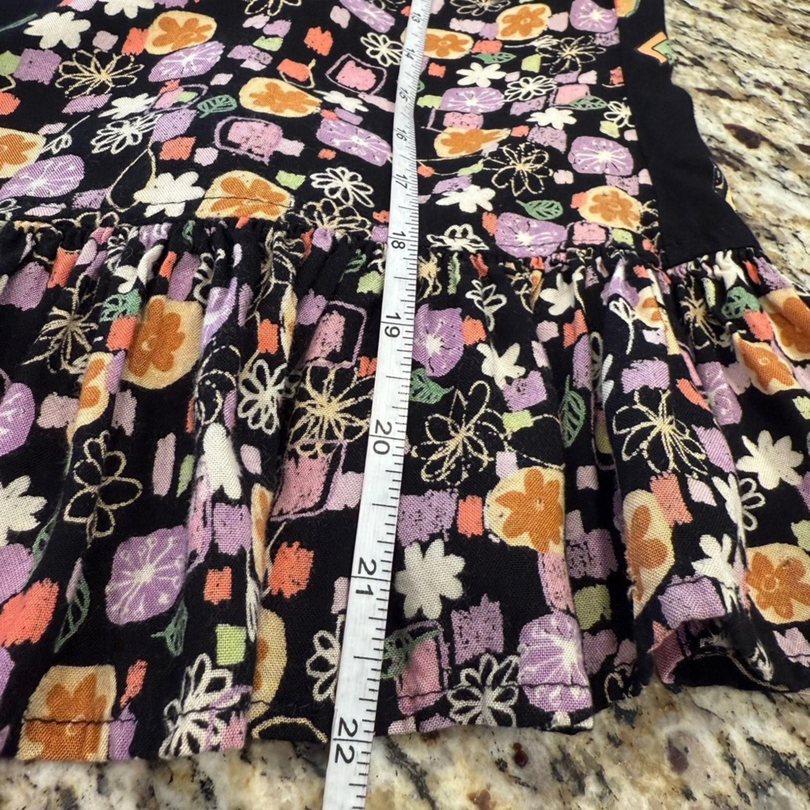 Other Nicole Marie novelty print short sleeve ruffled top SZ S/M Size M / US 6-8 / IT 42-44 - 7 Thumbnail